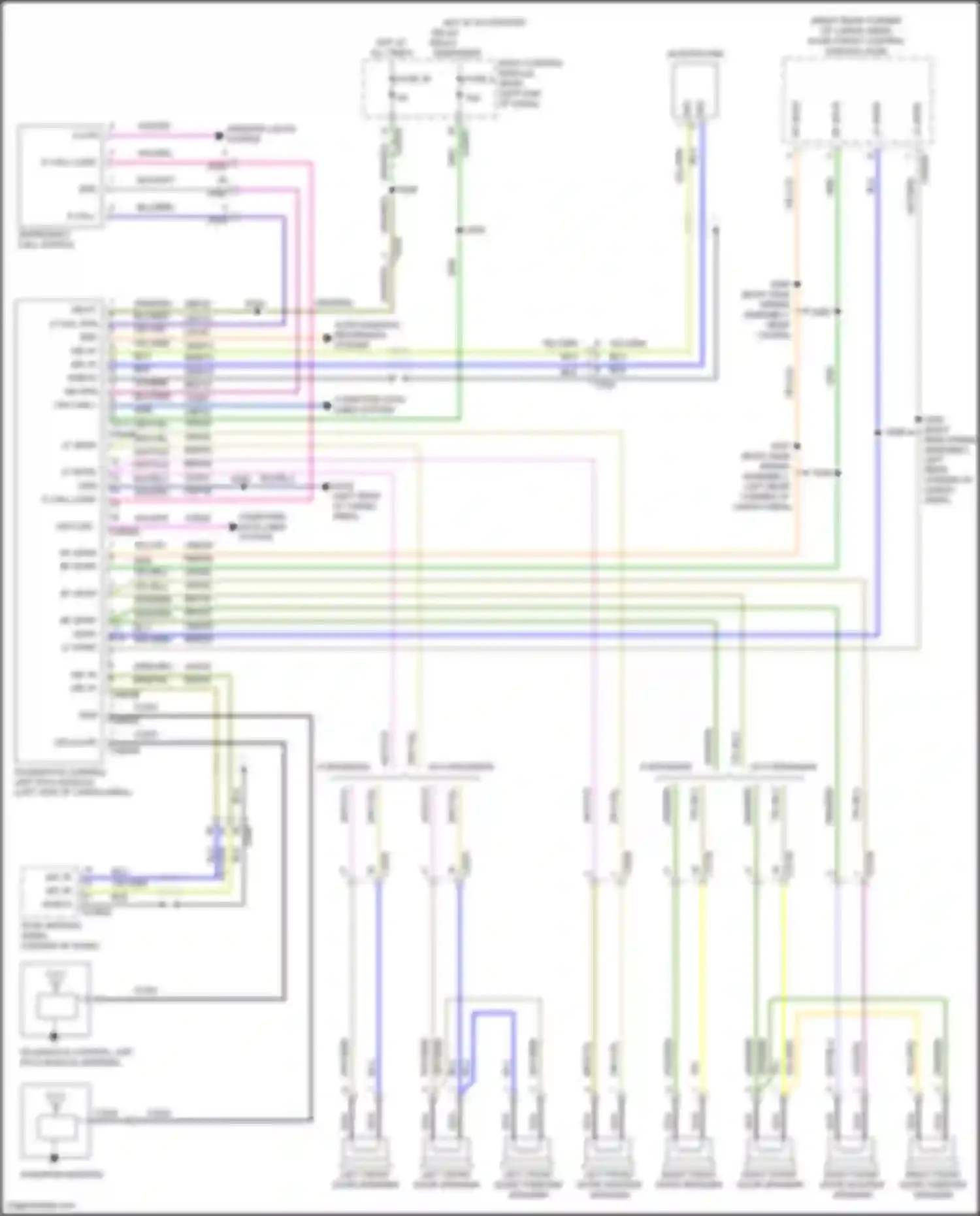 Explorer Ford VI (2019-2024): Telematics circuit, w/ emergency call system