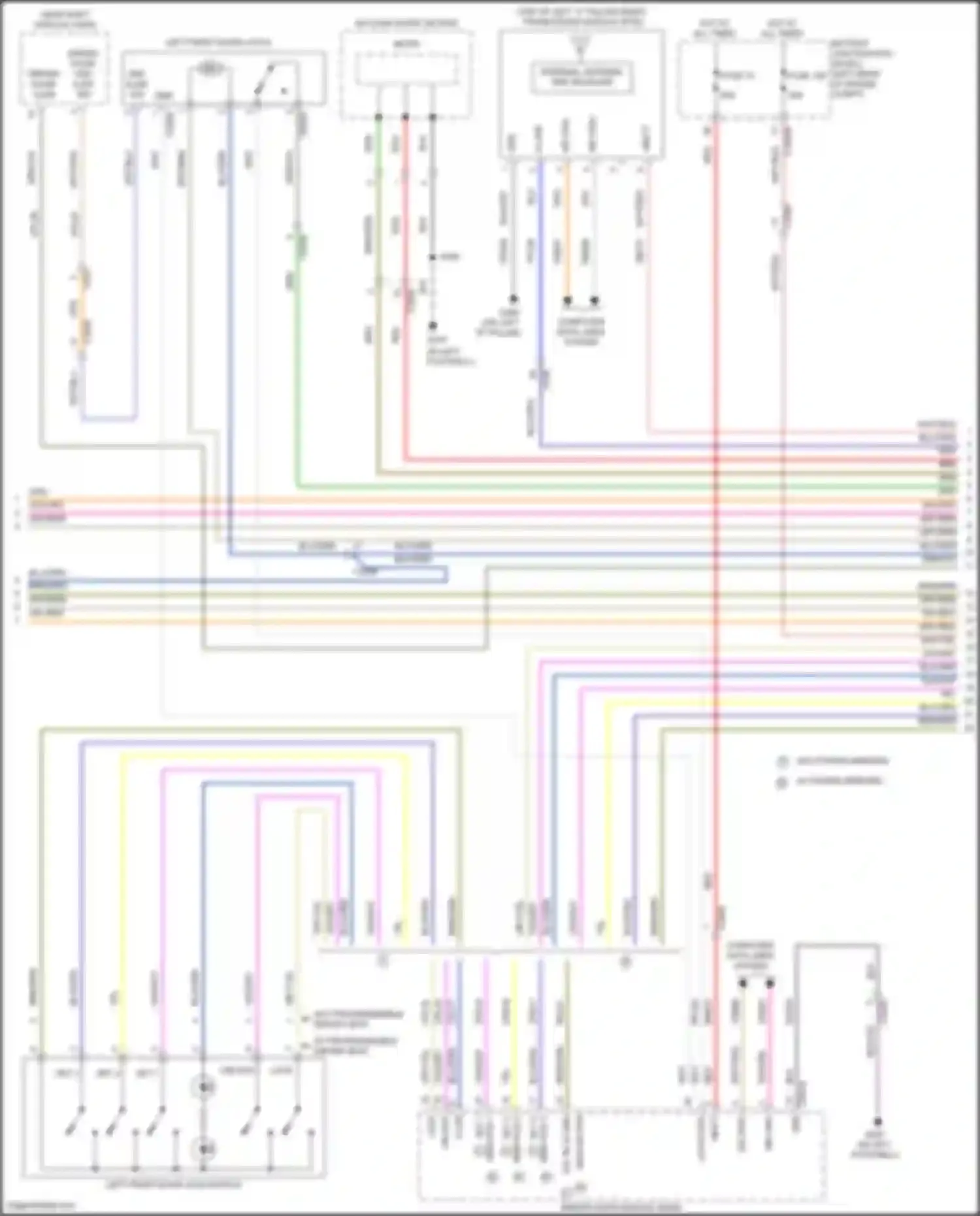 Explorer Ford VI (2019-2024): Power door locks circuit (2 of 4)