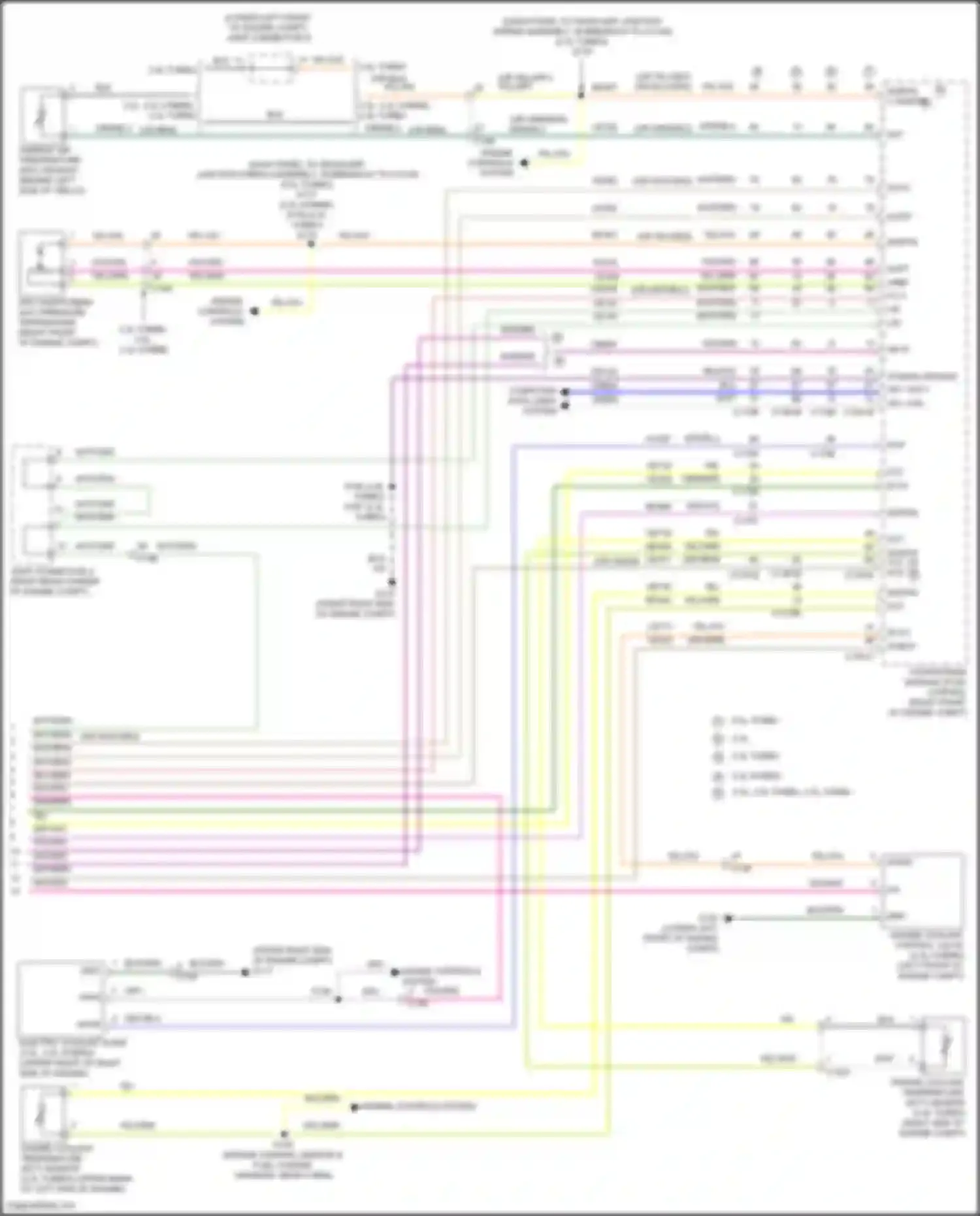 Wiring diagram 3.3l, 3.0l turbo, 2.3l turbo for Ford Explorer VI (2019-2024) (5 of 6)