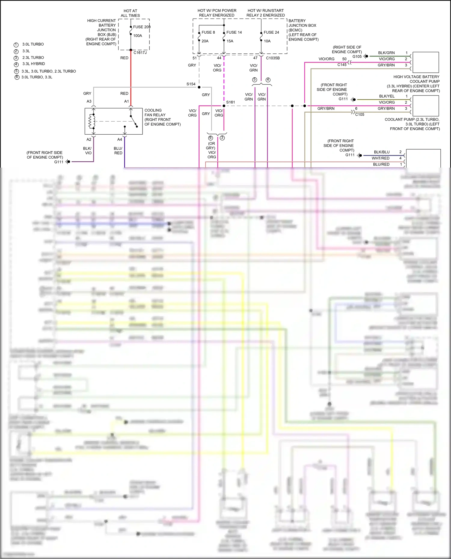 Wiring diagram 3.3l for Ford Explorer VI (2019-2024) (15 of 17)