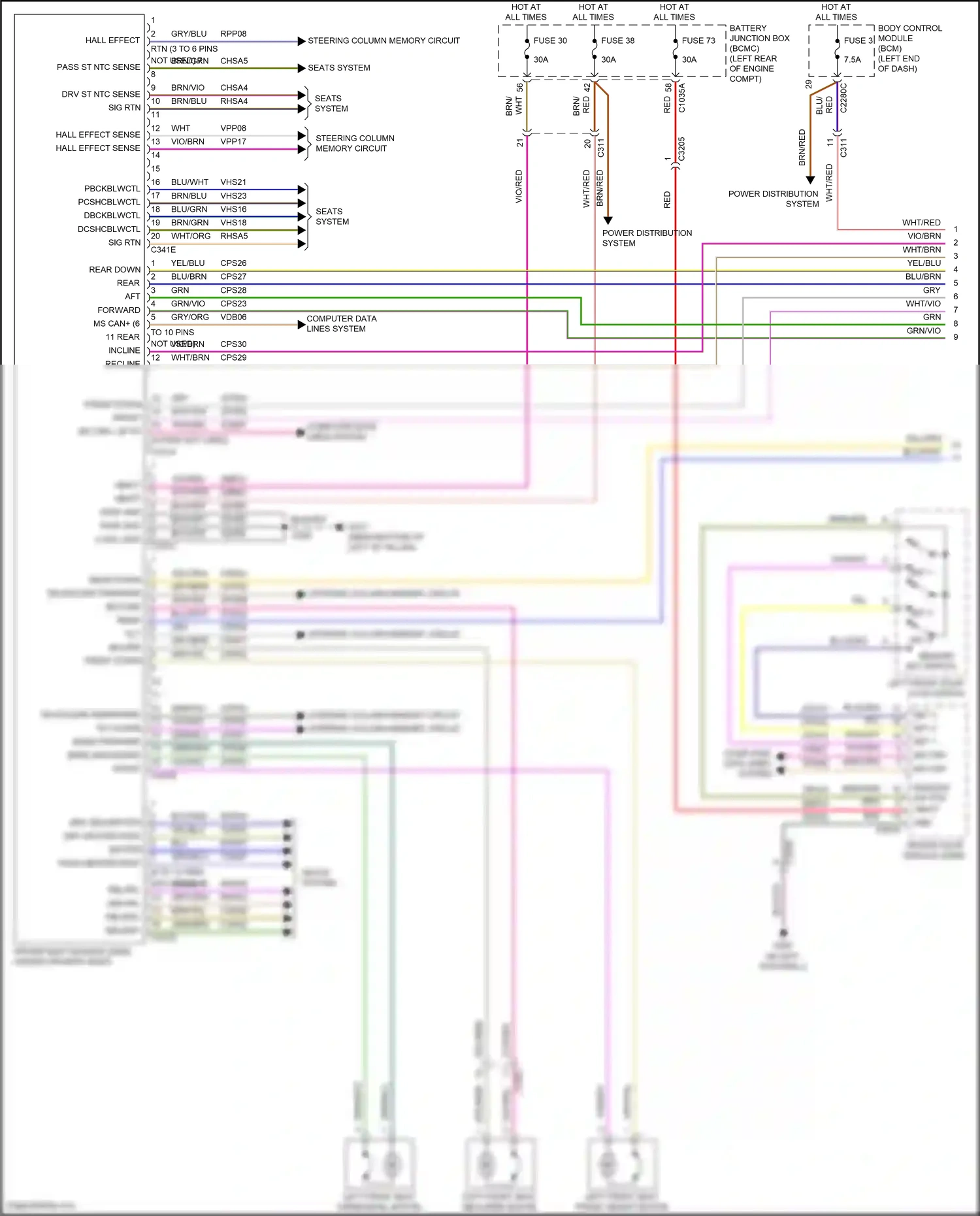 Wiring diagram blk/gry for Ford Explorer VI (2019-2024) (55 of 73)