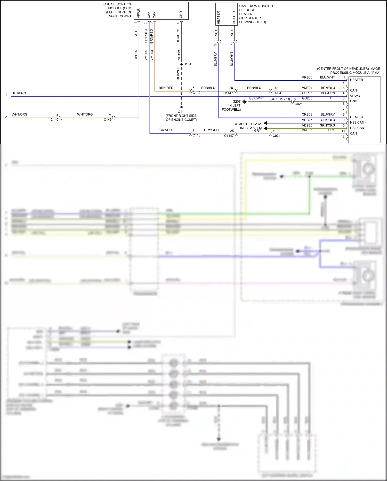 Wiring diagram blk/yel for Ford Explorer VI (2019-2024) (14 of 36)