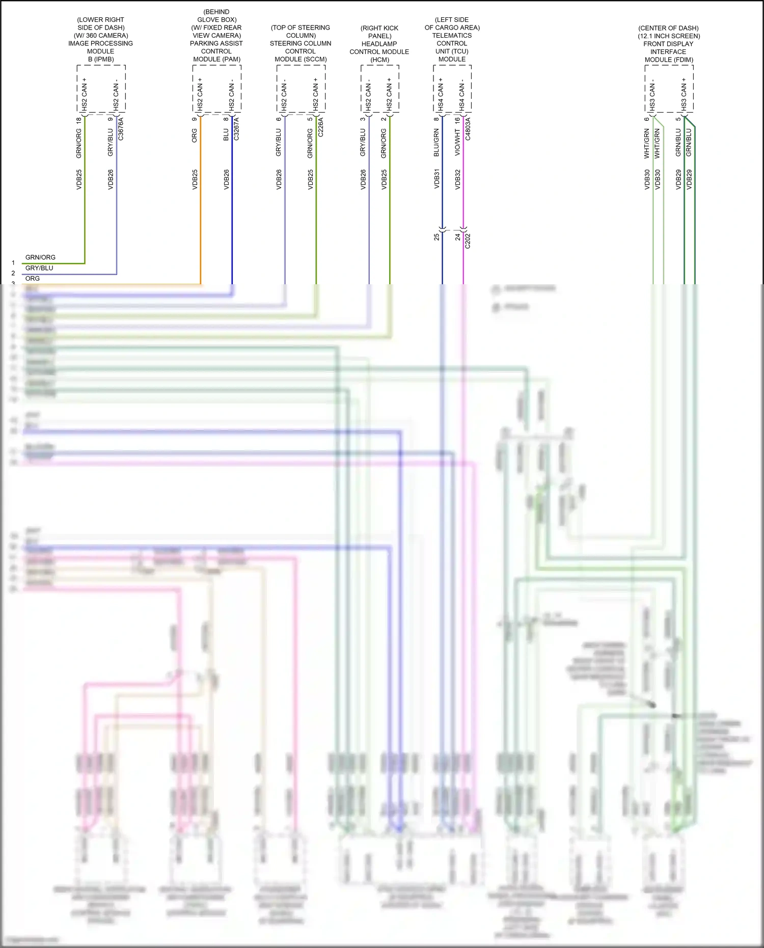Wiring diagram blu for Ford Explorer VI (2019-2024) (24 of 160)