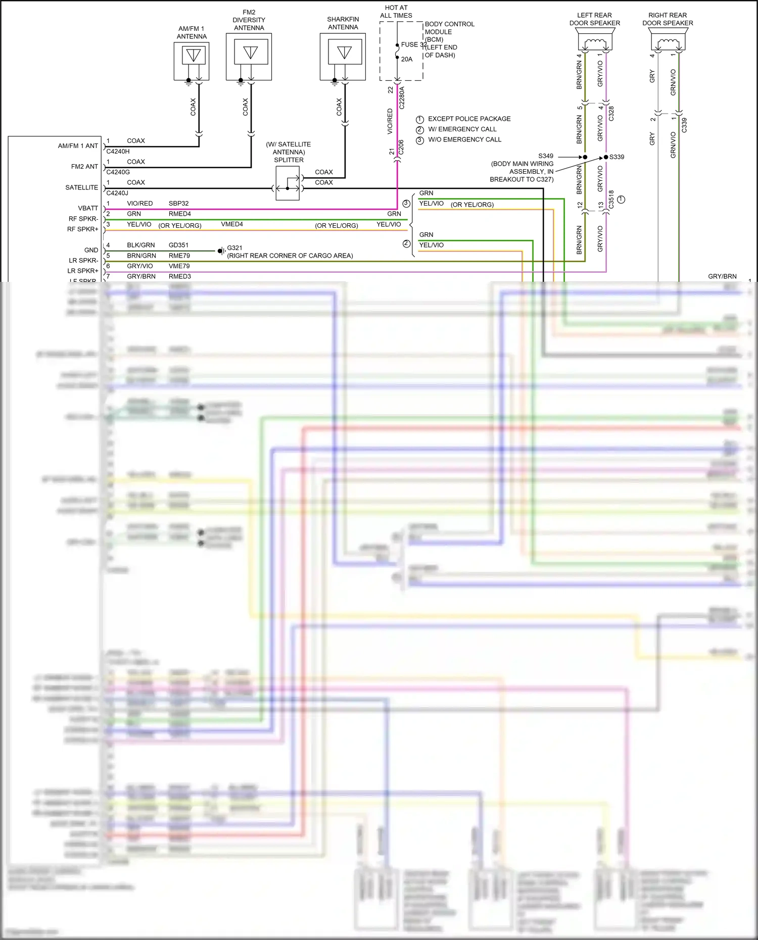 Wiring diagram blu for Ford Explorer VI (2019-2024) (27 of 160)