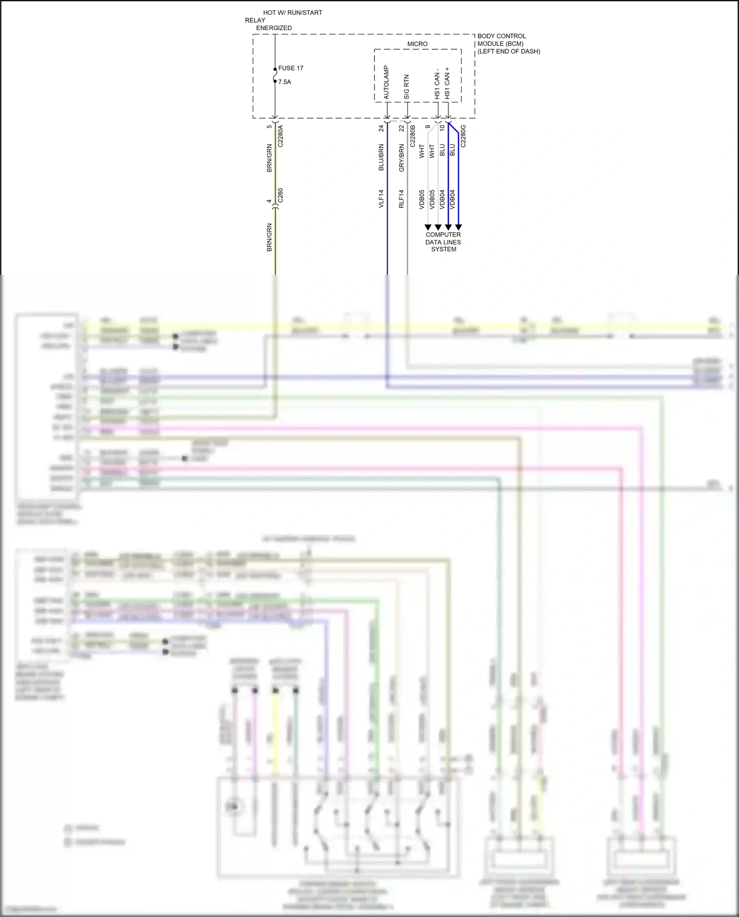 Wiring diagram blu for Ford Explorer VI (2019-2024) (58 of 160)