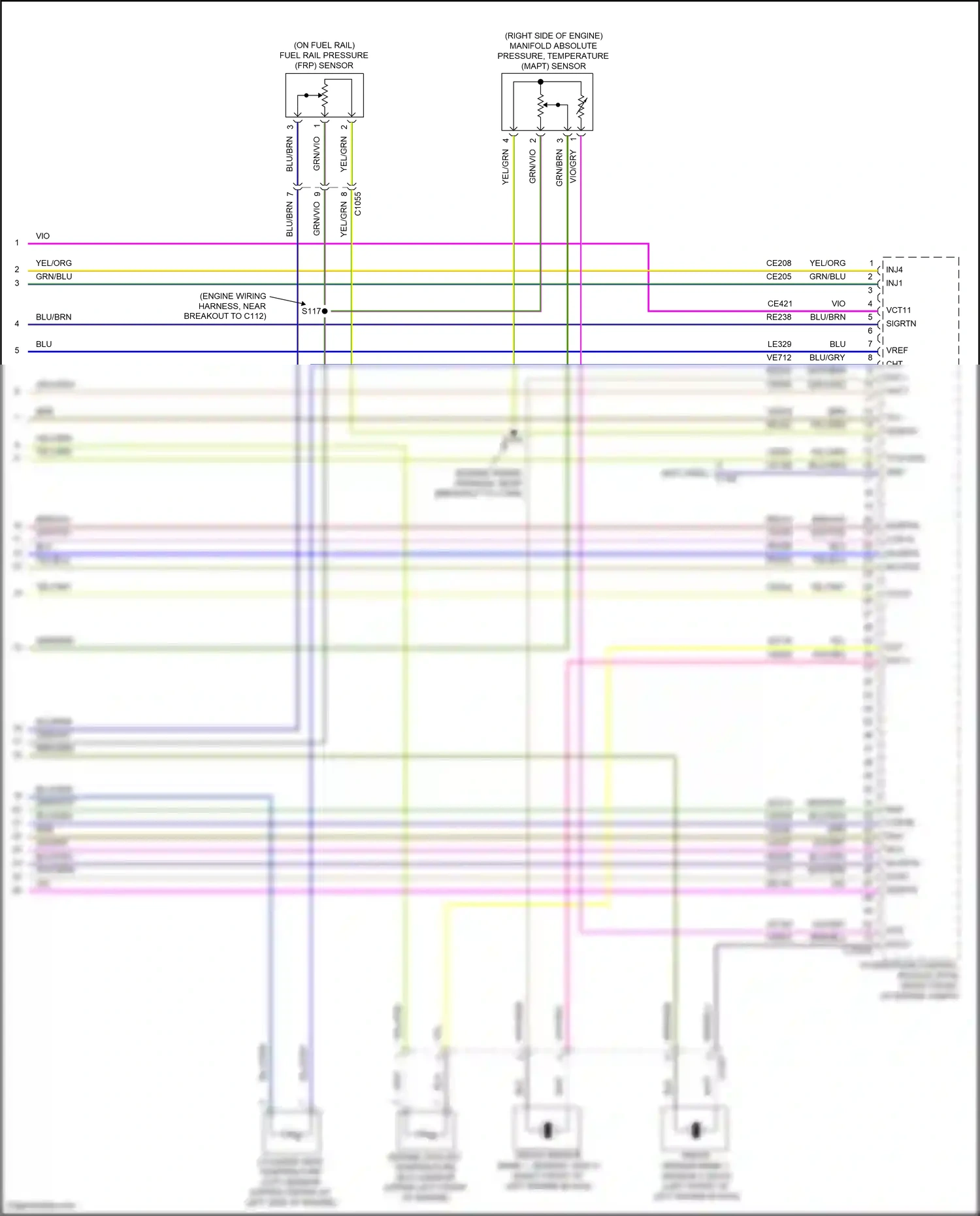 Wiring diagram blu/brn for Ford Explorer VI (2019-2024) (53 of 65)