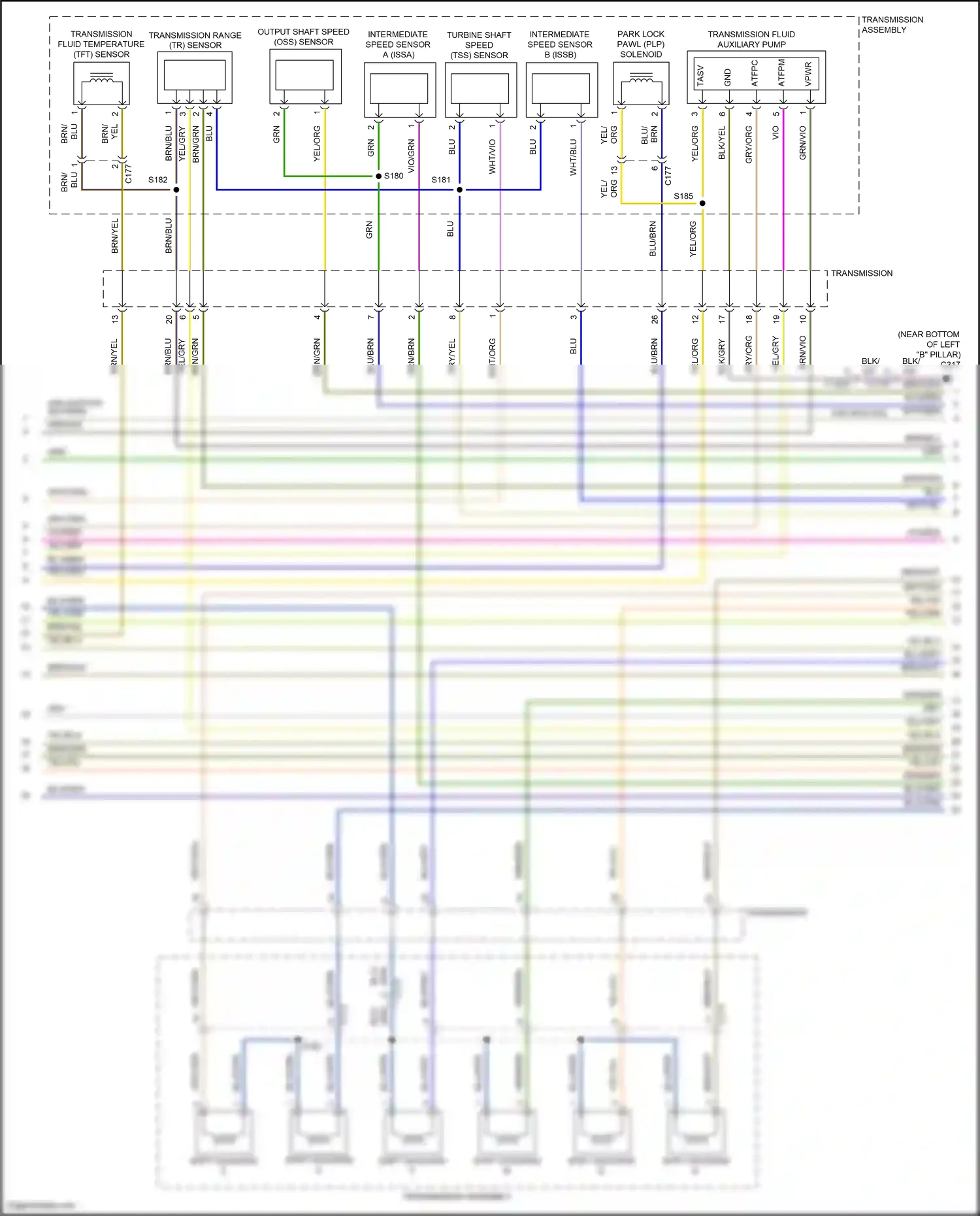 Wiring diagram blu/brn for Ford Explorer VI (2019-2024) (46 of 65)