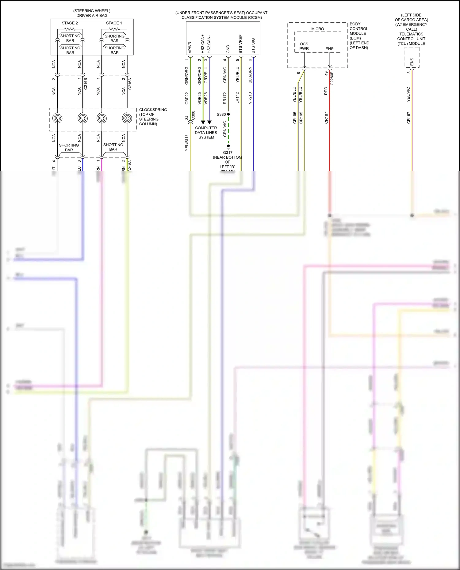 Wiring diagram blu/wht for Ford Explorer VI (2019-2024) (14 of 87)