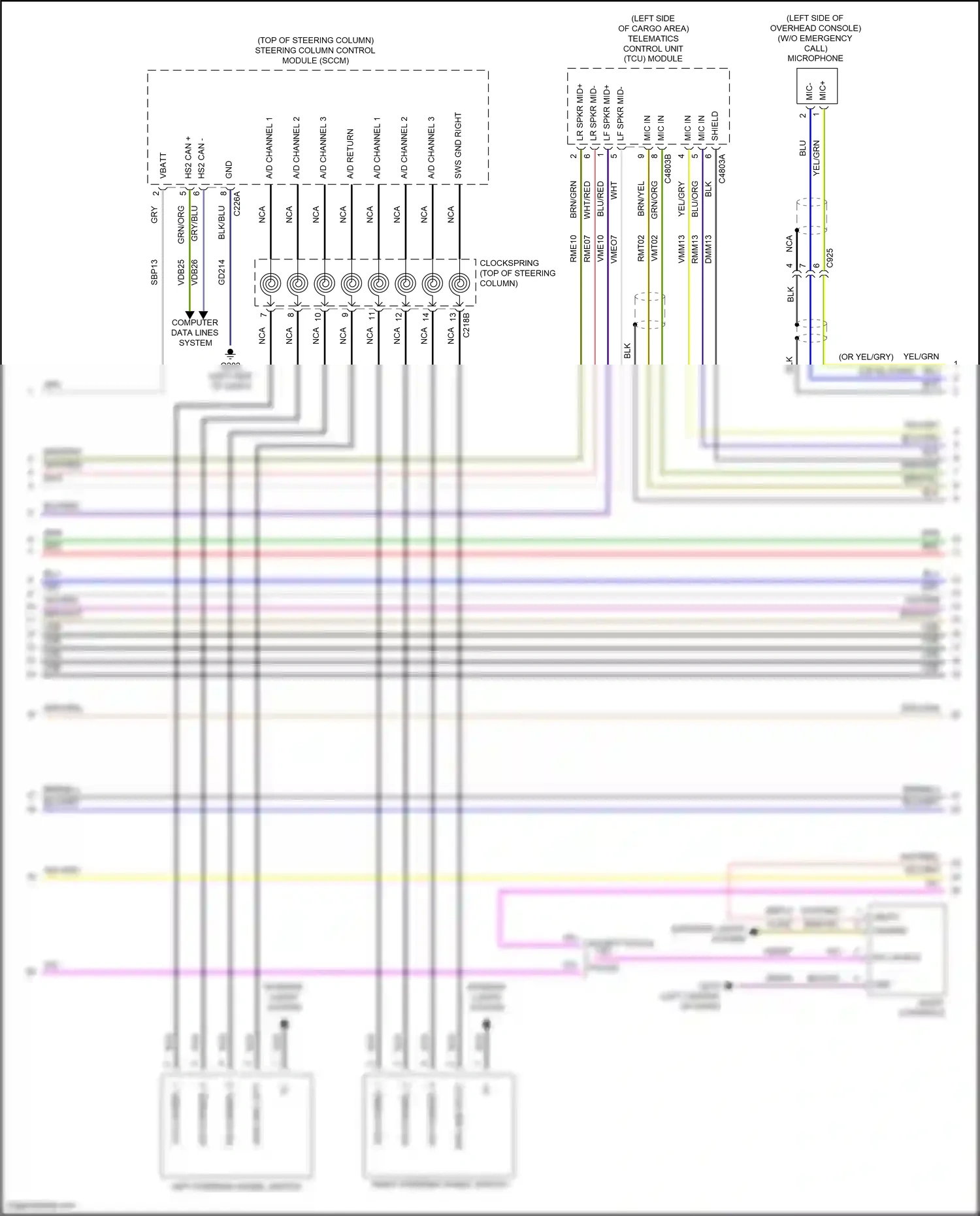 Wiring diagram brn/grn for Ford Explorer VI (2019-2024) (18 of 93)