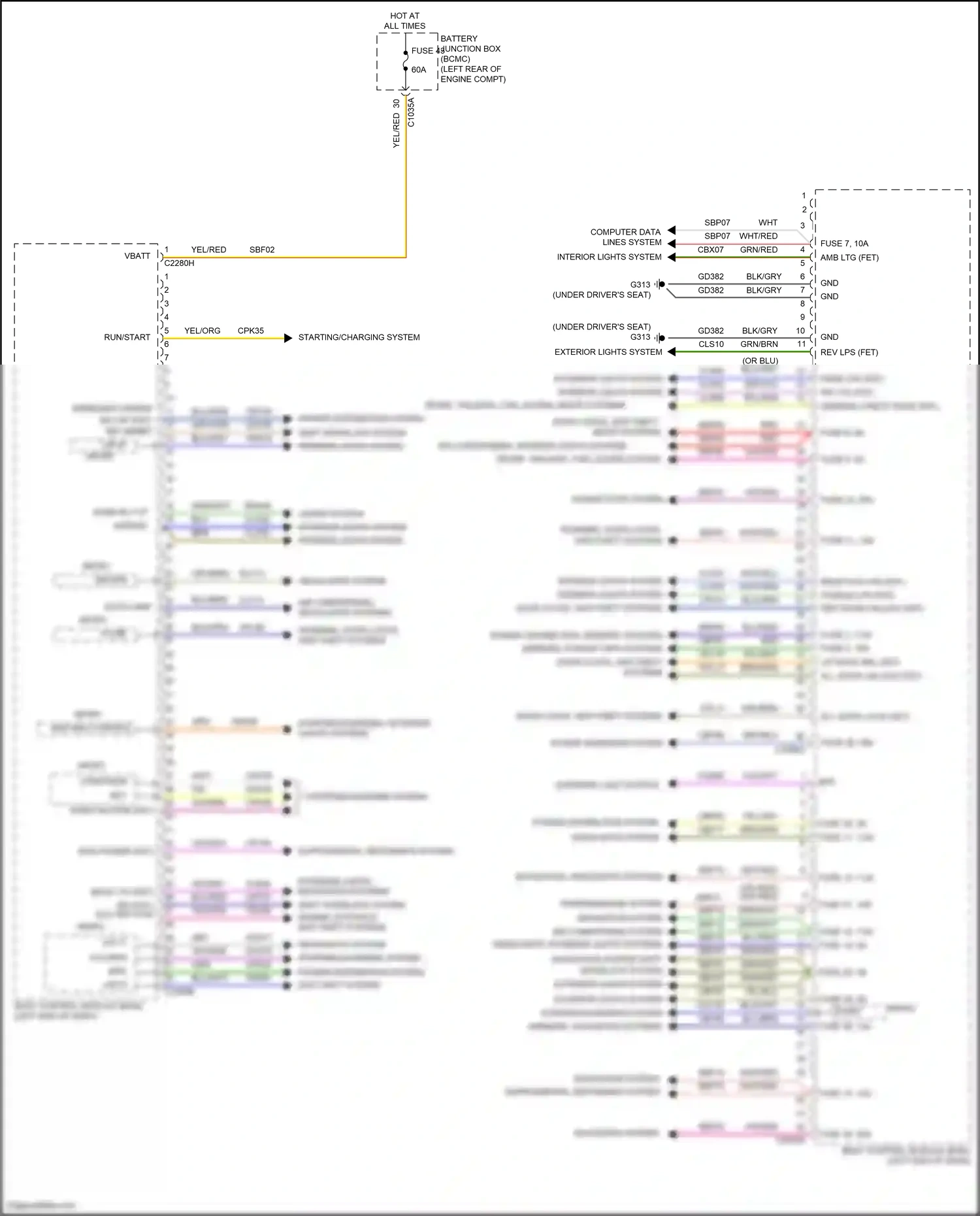 Wiring diagram brn/grn for Ford Explorer VI (2019-2024) (22 of 93)