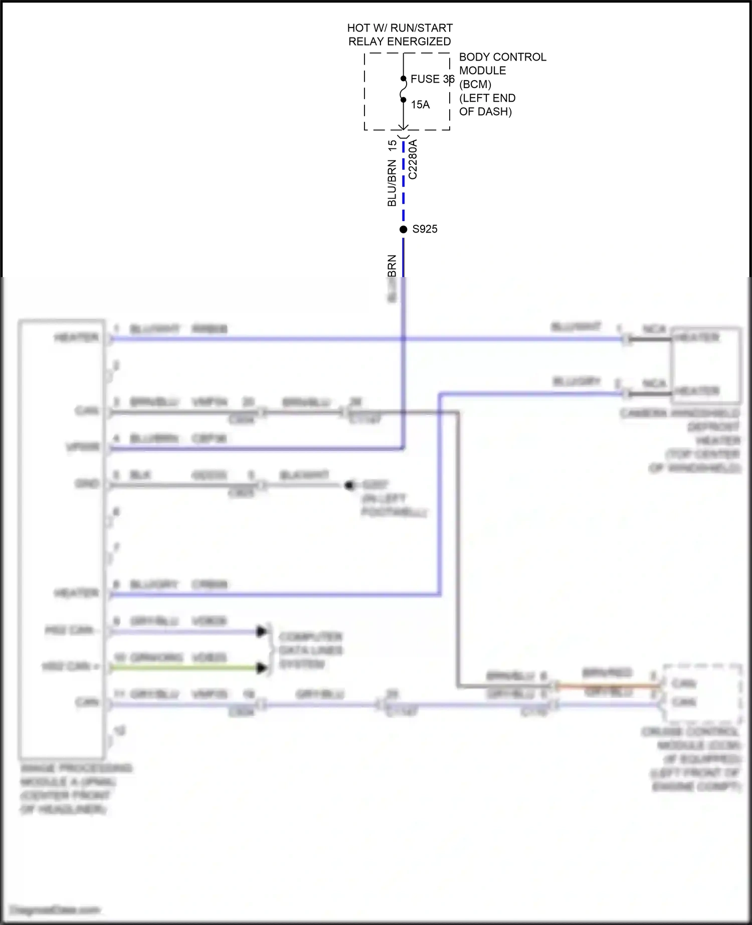 Wiring diagram brn/red for Ford Explorer VI (2019-2024) (18 of 34)