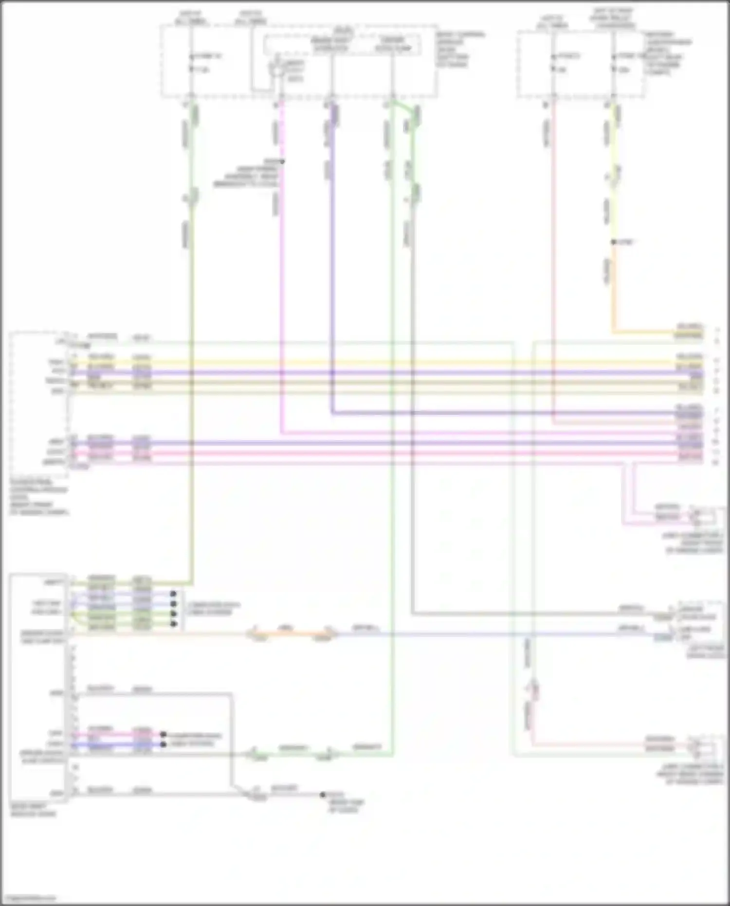 Wiring diagram driver door ajar switch for Ford Explorer VI (2019-2024) (3 of 3)