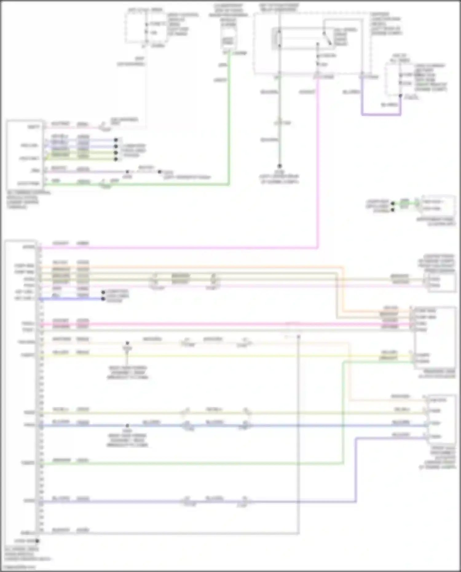 Wiring diagram front axle disconnect actuator for Ford Explorer VI (2019-2024) (1 of 3)