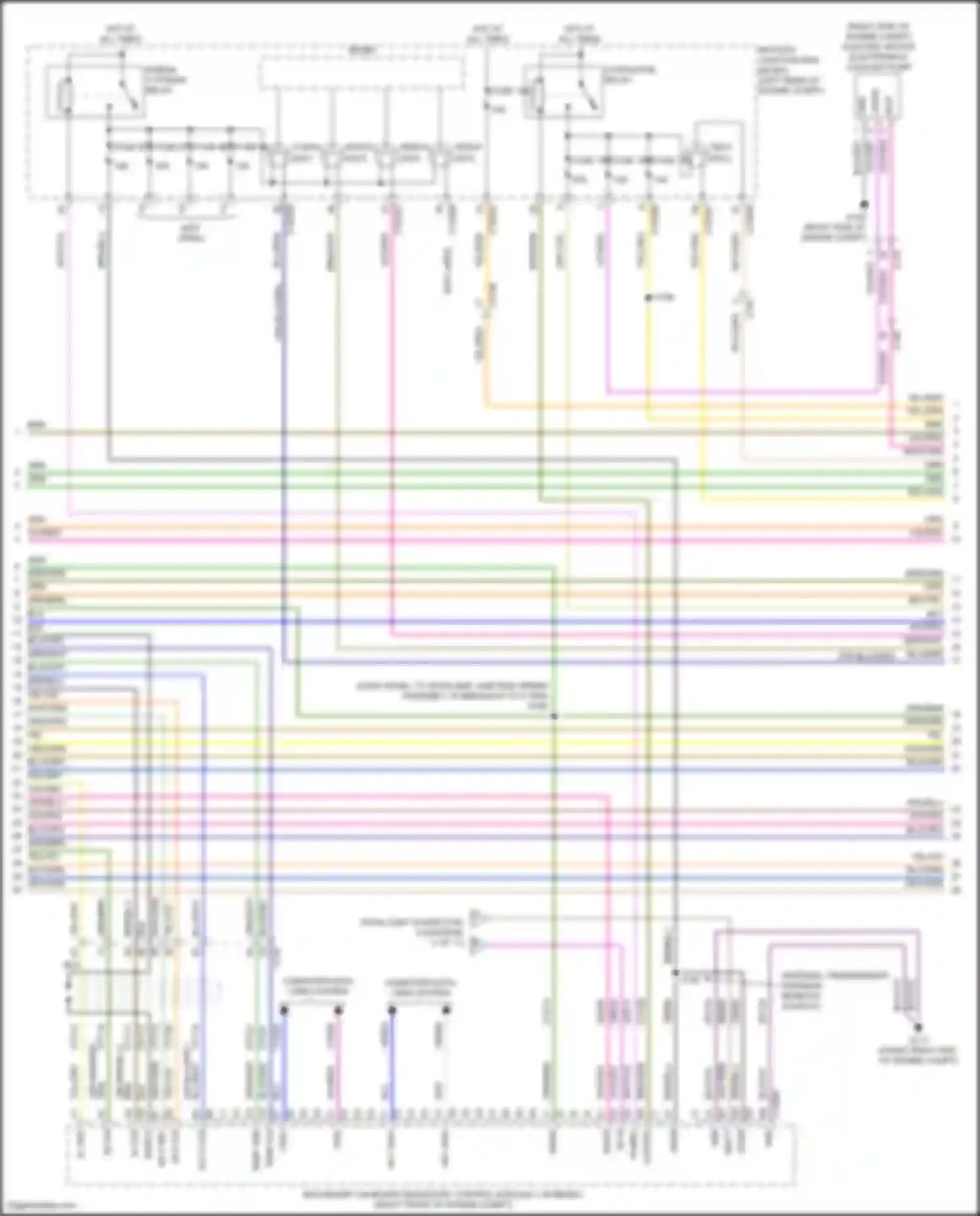 Wiring diagram fuse 96 for Ford Explorer VI (2019-2024) (2 of 2)