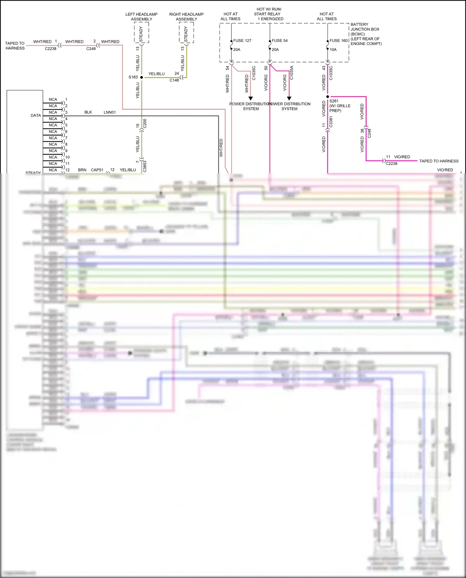 Wiring diagram gry/blu for Ford Explorer VI (2019-2024) (37 of 79)