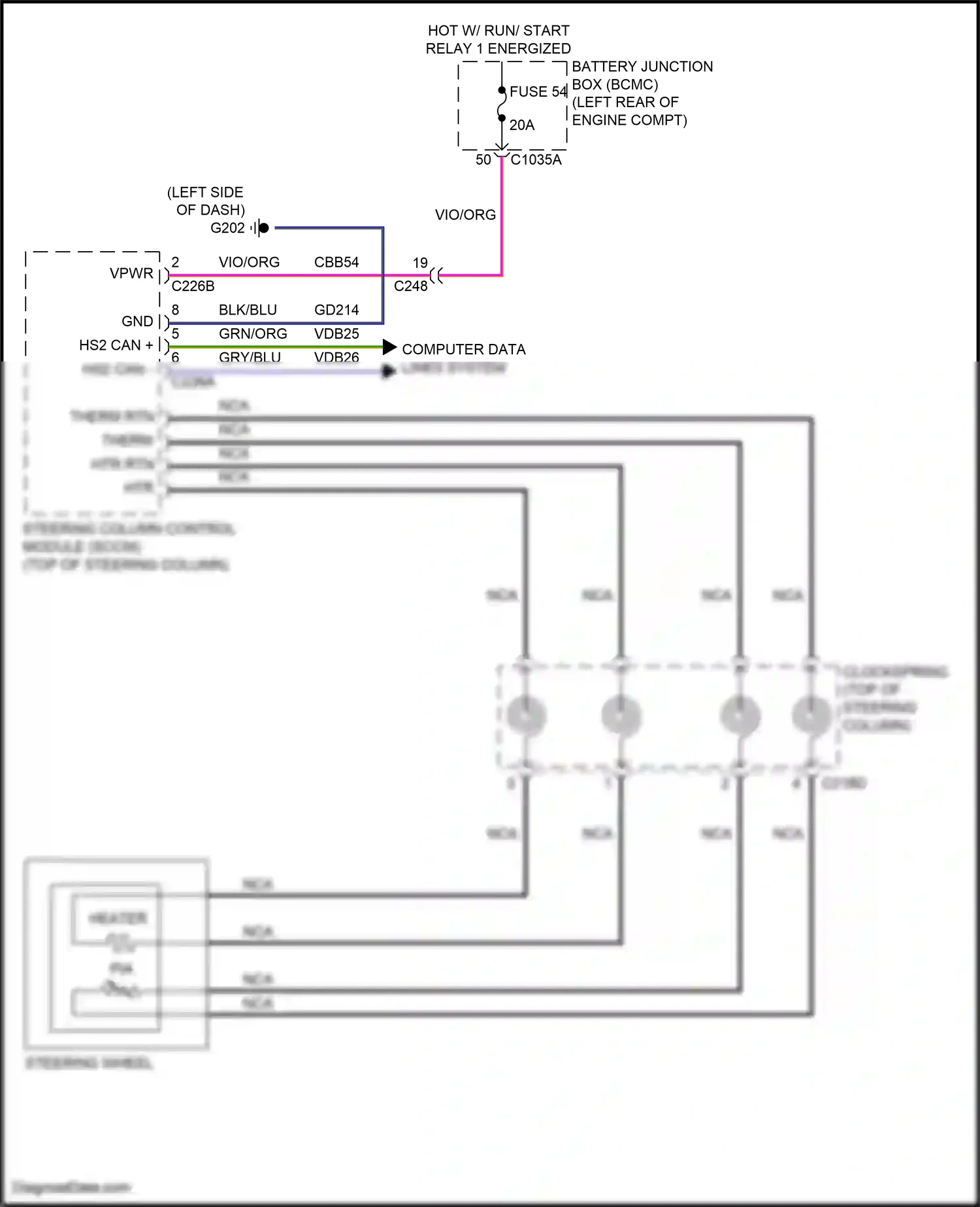 Wiring diagram gry/blu for Ford Explorer VI (2019-2024) (52 of 79)