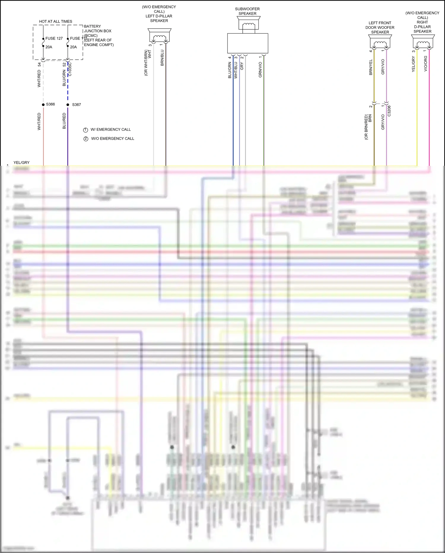 Wiring diagram gry/blu for Ford Explorer VI (2019-2024) (8 of 79)