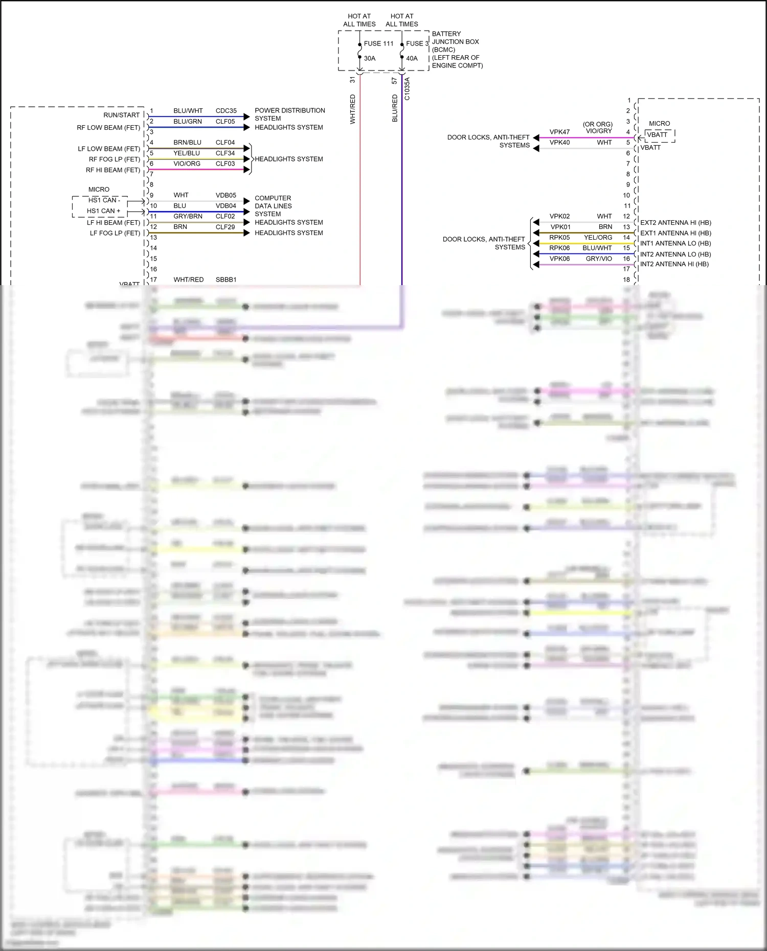Wiring diagram gry/vio for Ford Explorer VI (2019-2024) (15 of 65)