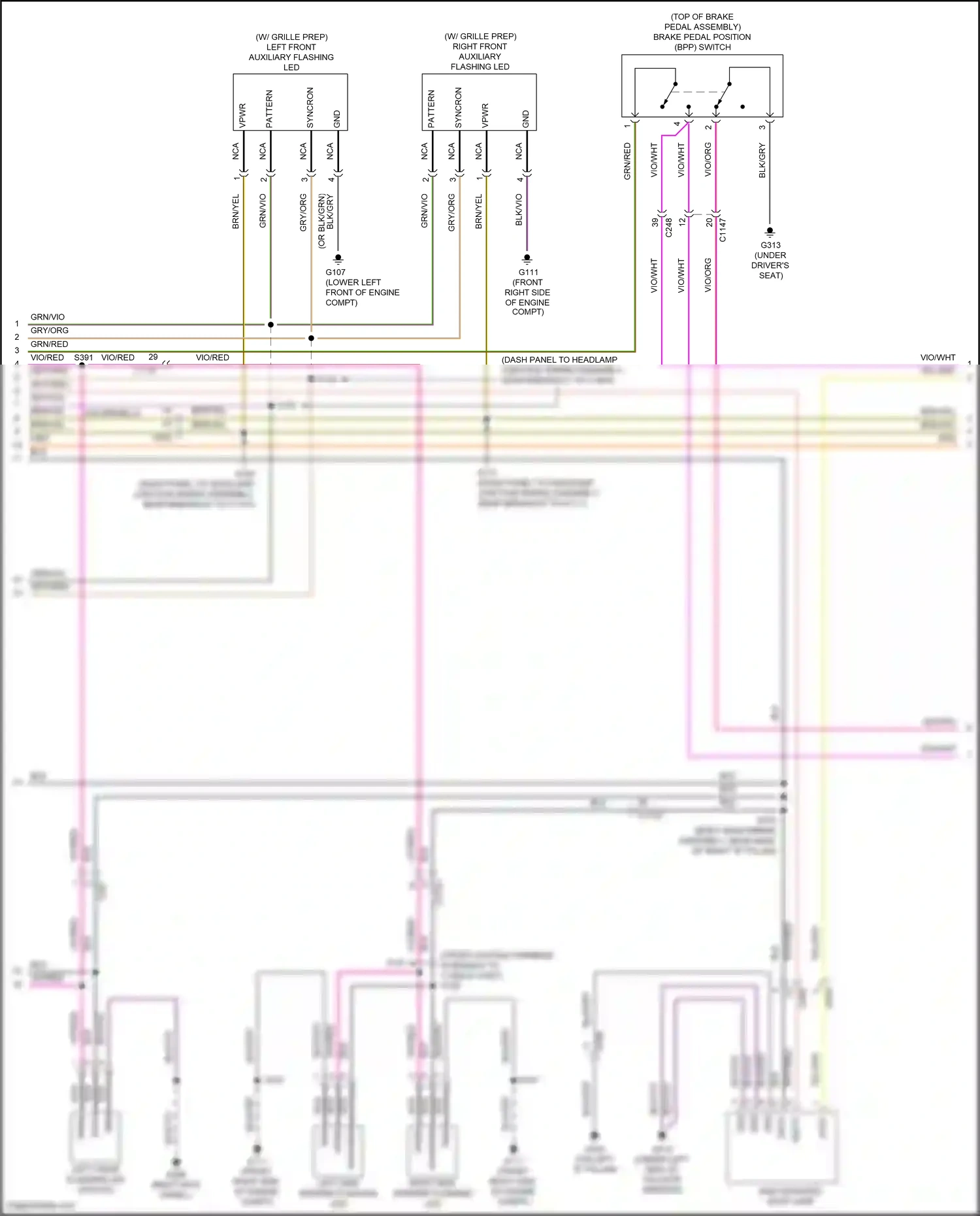 Wiring diagram gry/vio for Ford Explorer VI (2019-2024) (27 of 65)