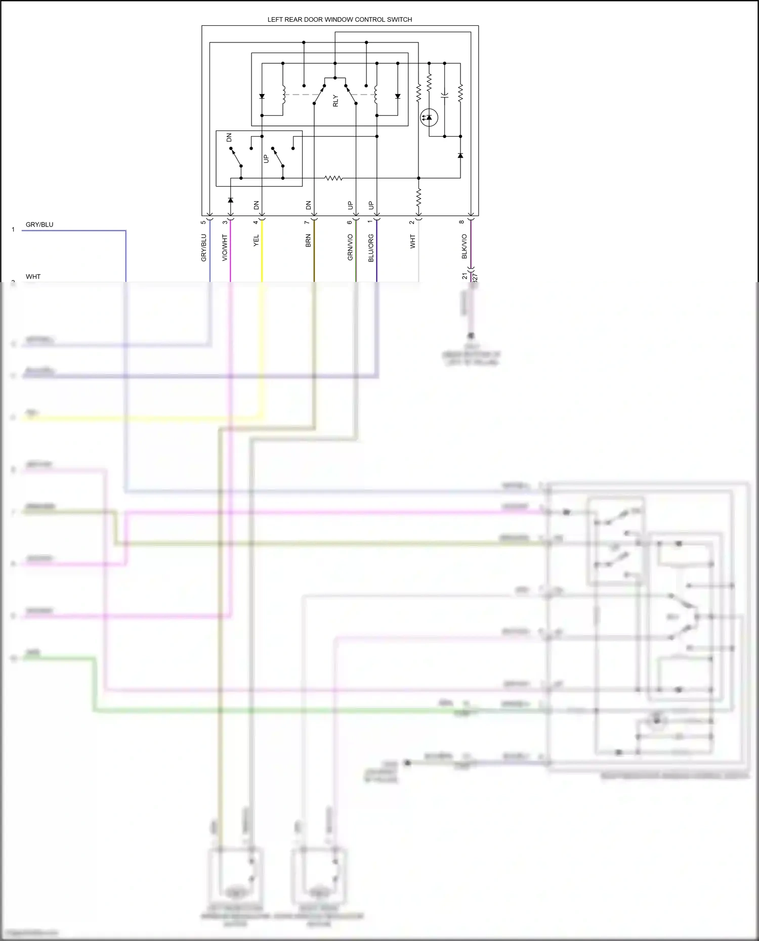Wiring diagram gry/vio for Ford Explorer VI (2019-2024) (40 of 65)