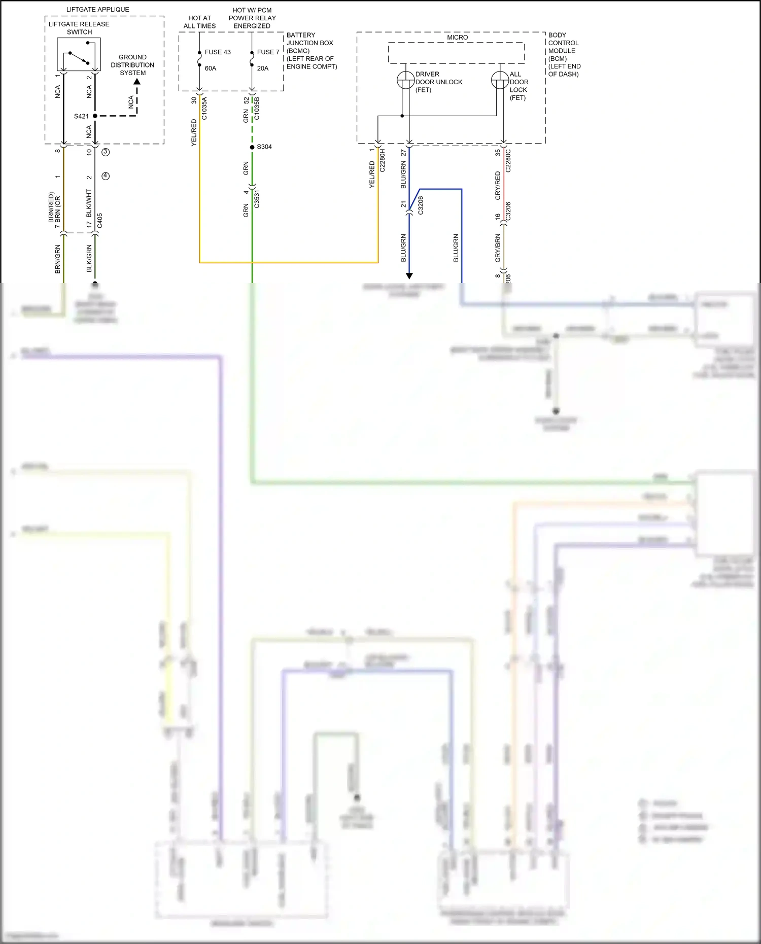 Wiring diagram gry/yel for Ford Explorer VI (2019-2024) (8 of 65)