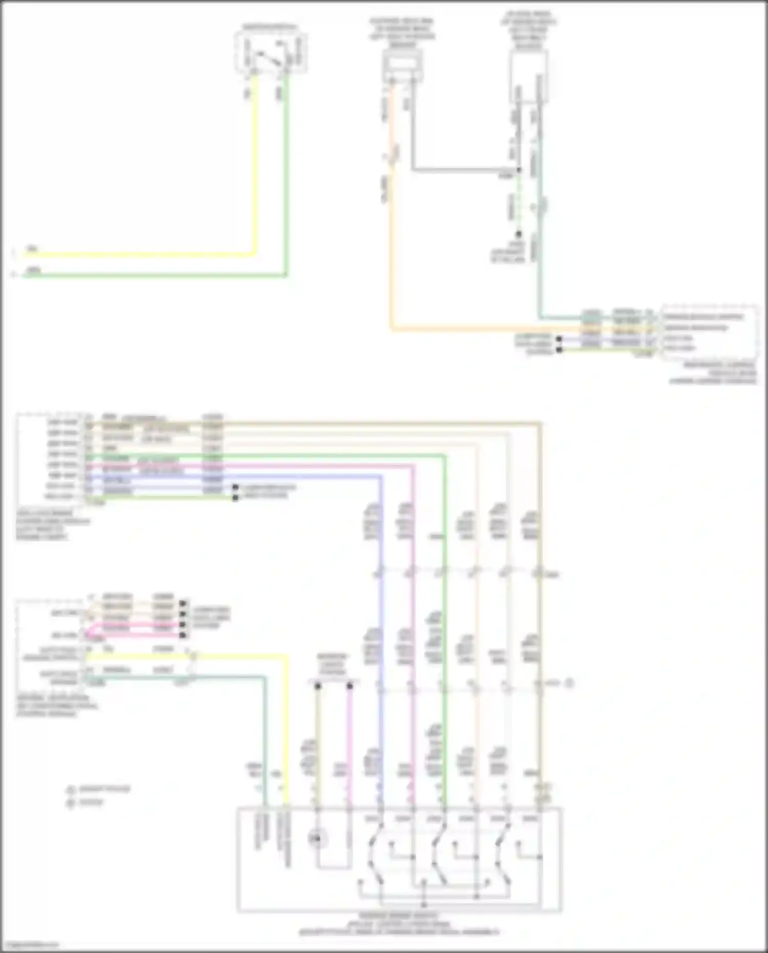 Wiring diagram ignition switch for Ford Explorer VI (2019-2024) (1 of 6)