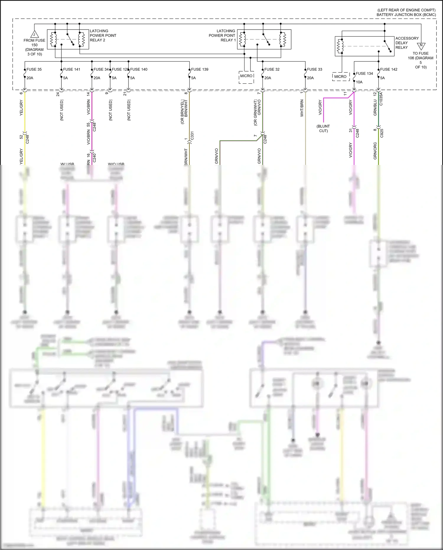 Wiring diagram key out for Ford Explorer VI (2019-2024) (6 of 7)