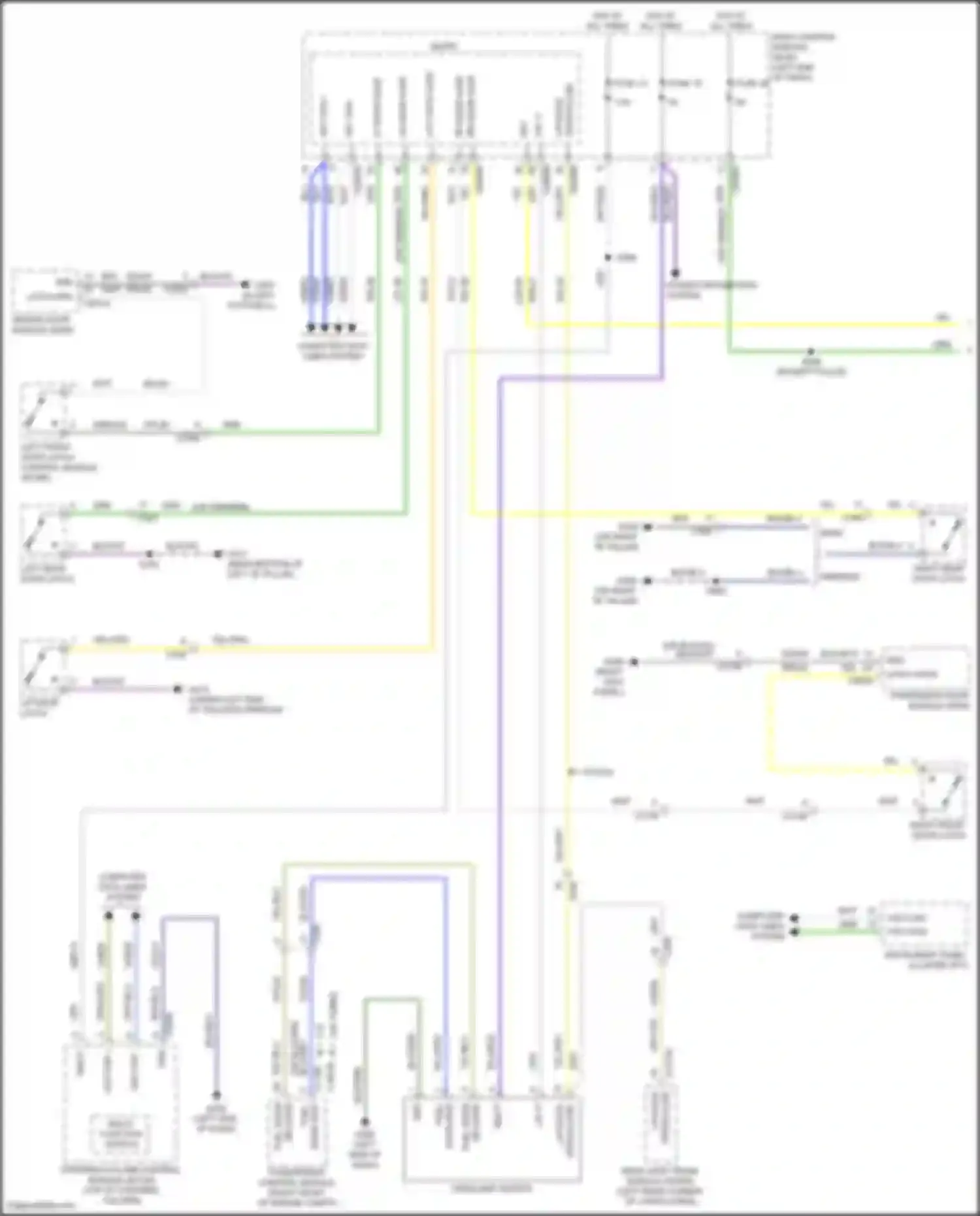 Wiring diagram latch drv for Ford Explorer VI (2019-2024) (1 of 5)