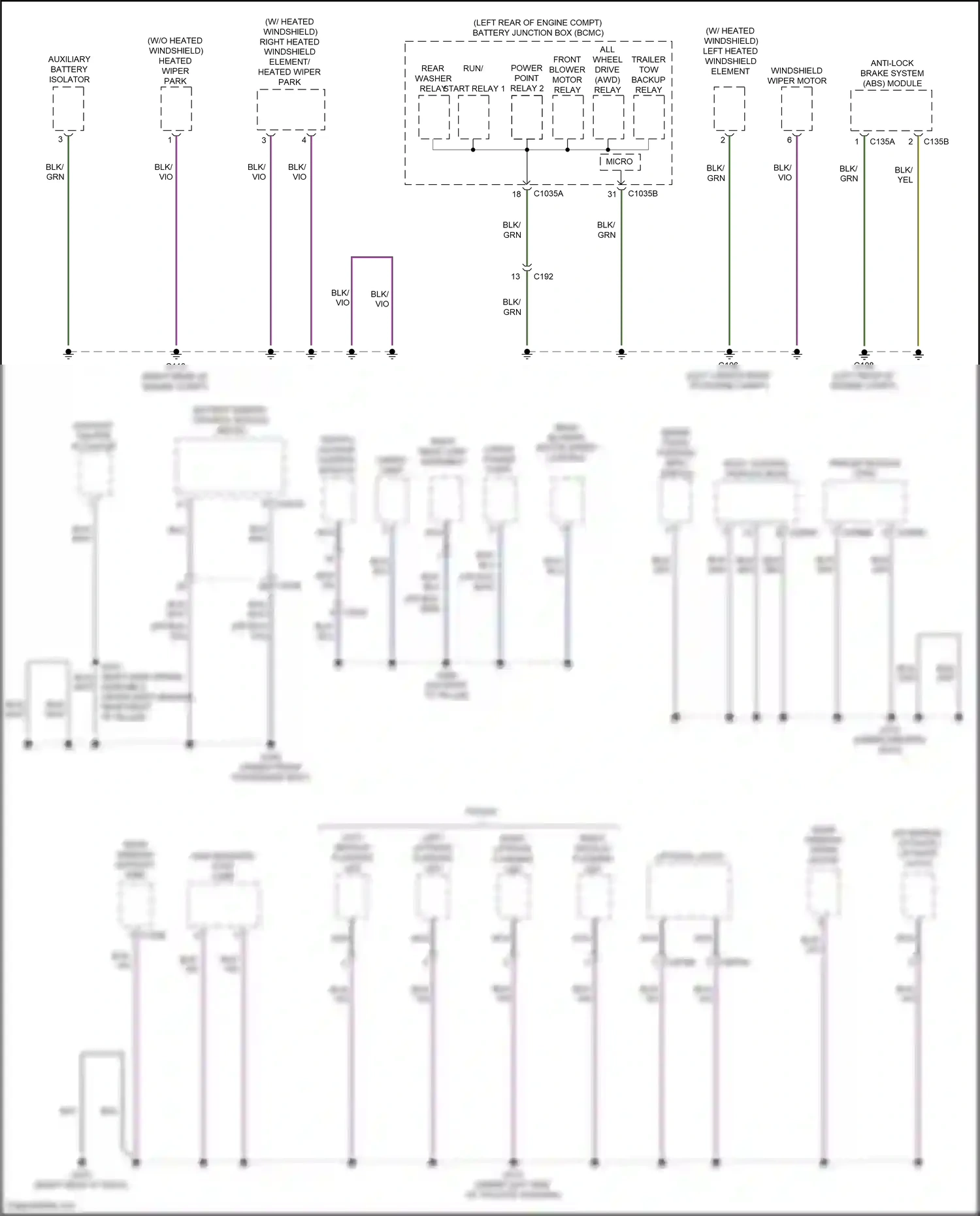 Wiring diagram liftgate latch for Ford Explorer VI (2019-2024) (3 of 7)