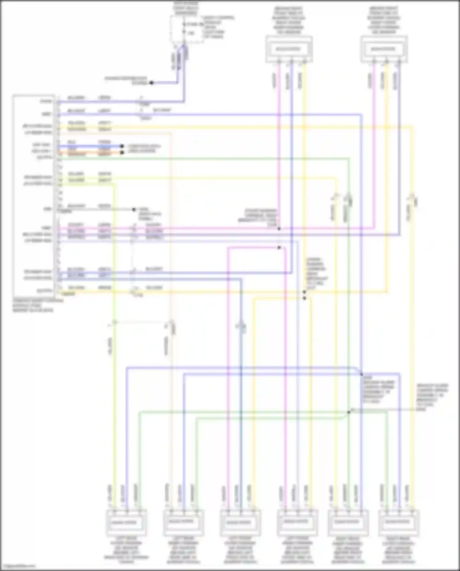 Wiring diagram lr inner sns for Ford Explorer VI (2019-2024) (2 of 2)