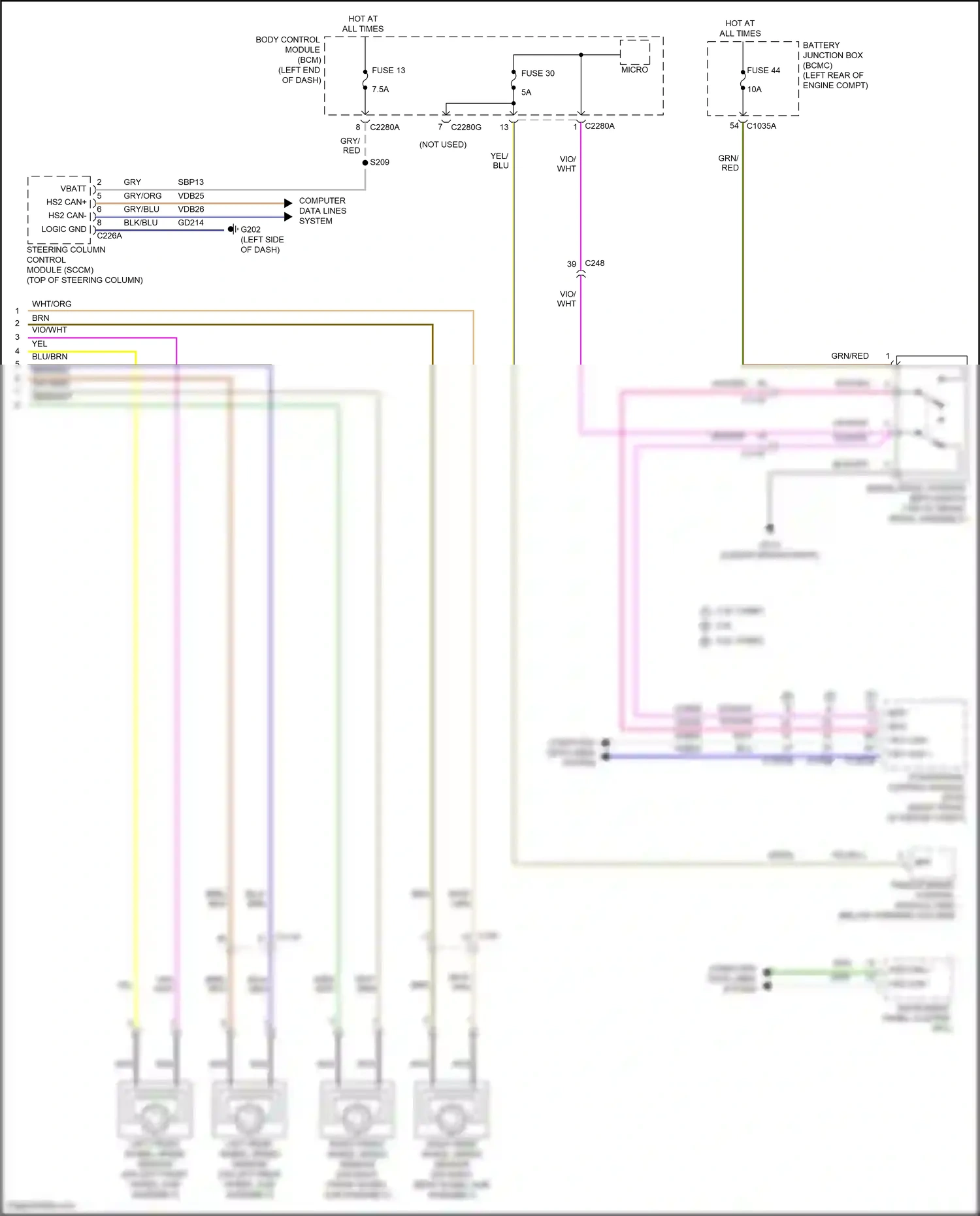 Wiring diagram nca for Ford Explorer VI (2019-2024) (42 of 113)