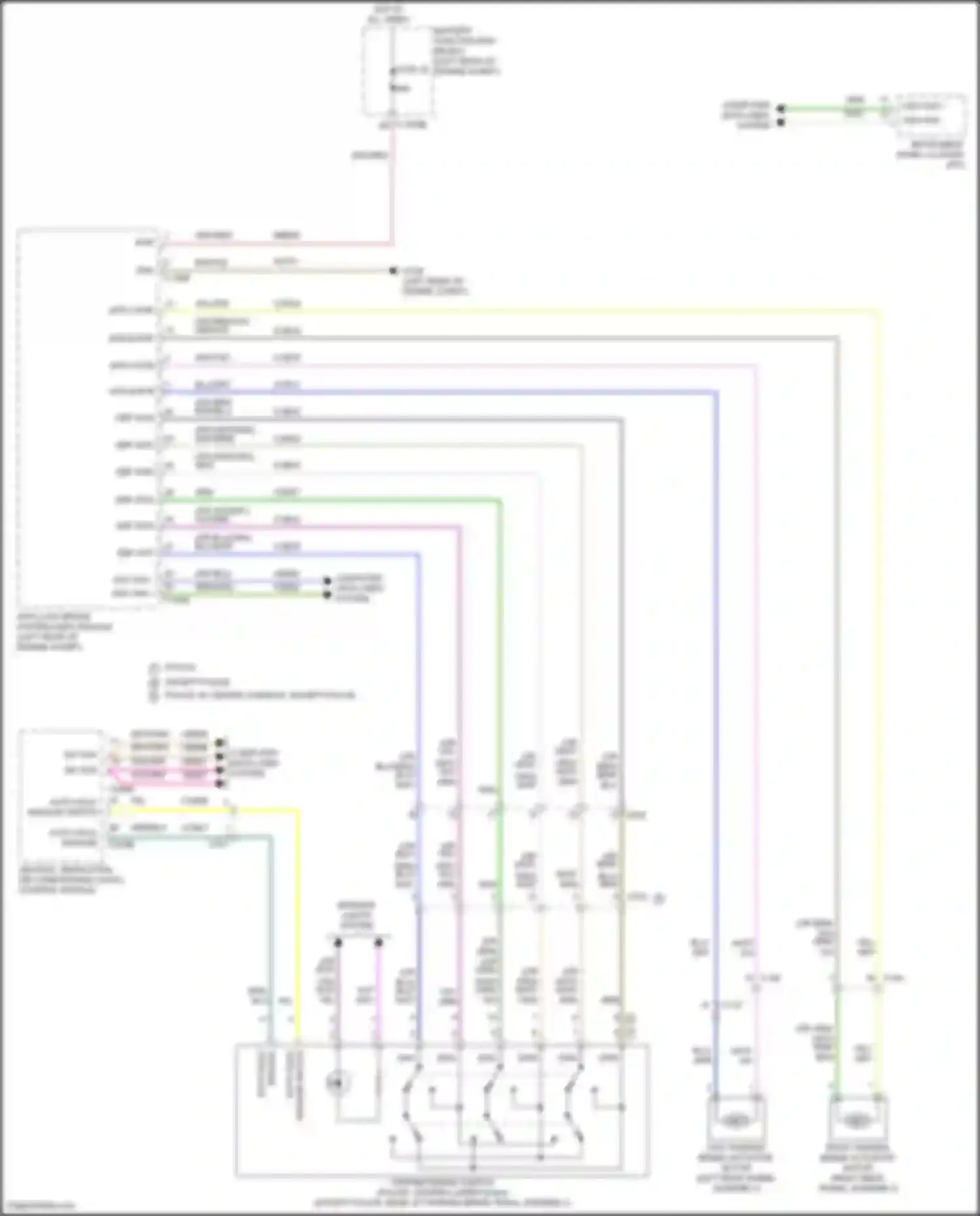 Wiring diagram police w/ center console, except police for Ford Explorer VI (2019-2024) (1 of 1)