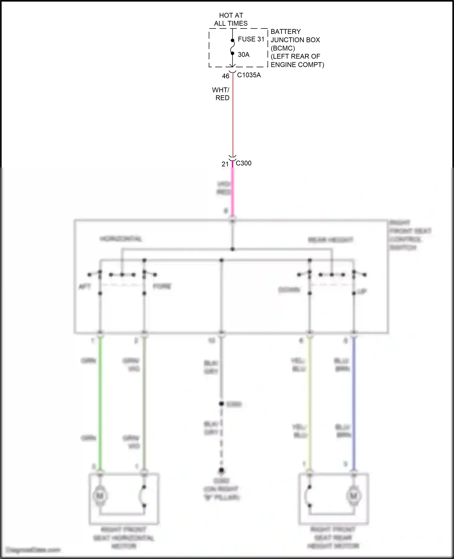 Wiring diagram rear height for Ford Explorer VI (2019-2024) (4 of 6)
