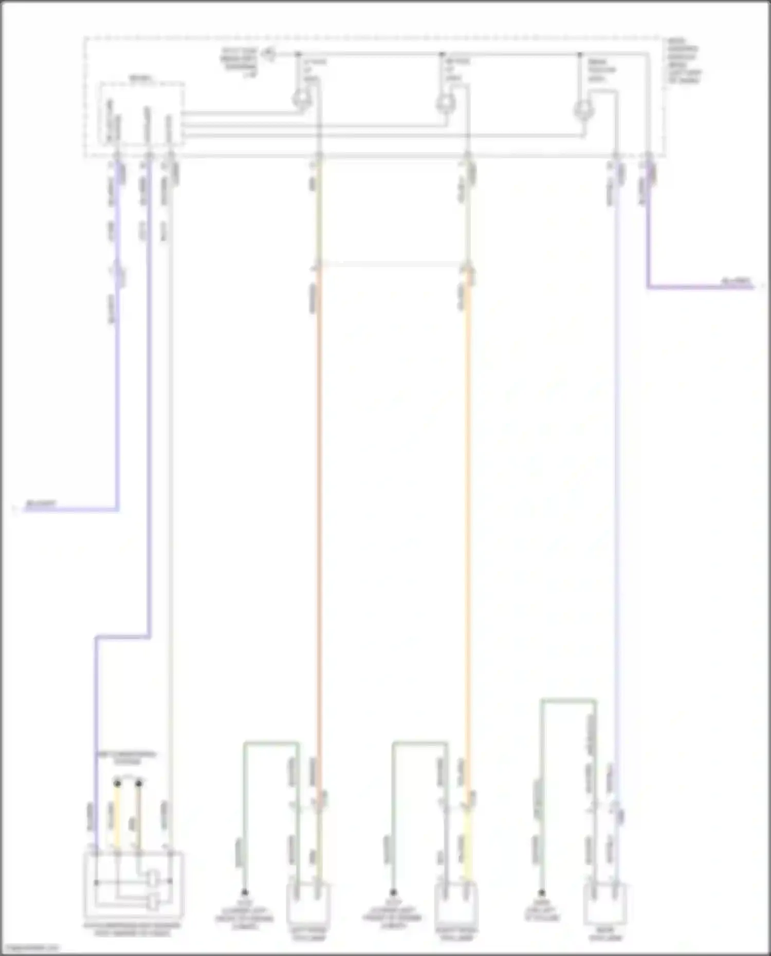 Wiring diagram right front fog lamp for Ford Explorer VI (2019-2024) (3 of 3)