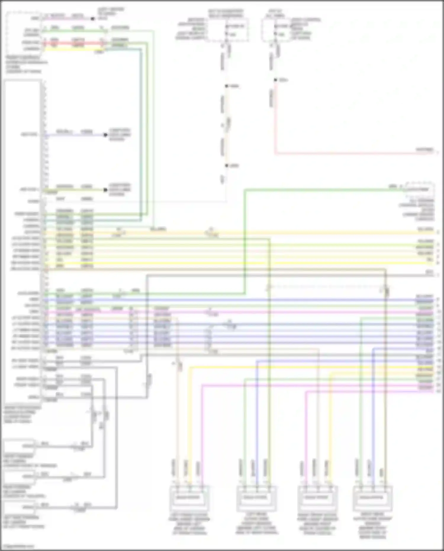 Wiring diagram rr active sns for Ford Explorer VI (2019-2024) (1 of 1)