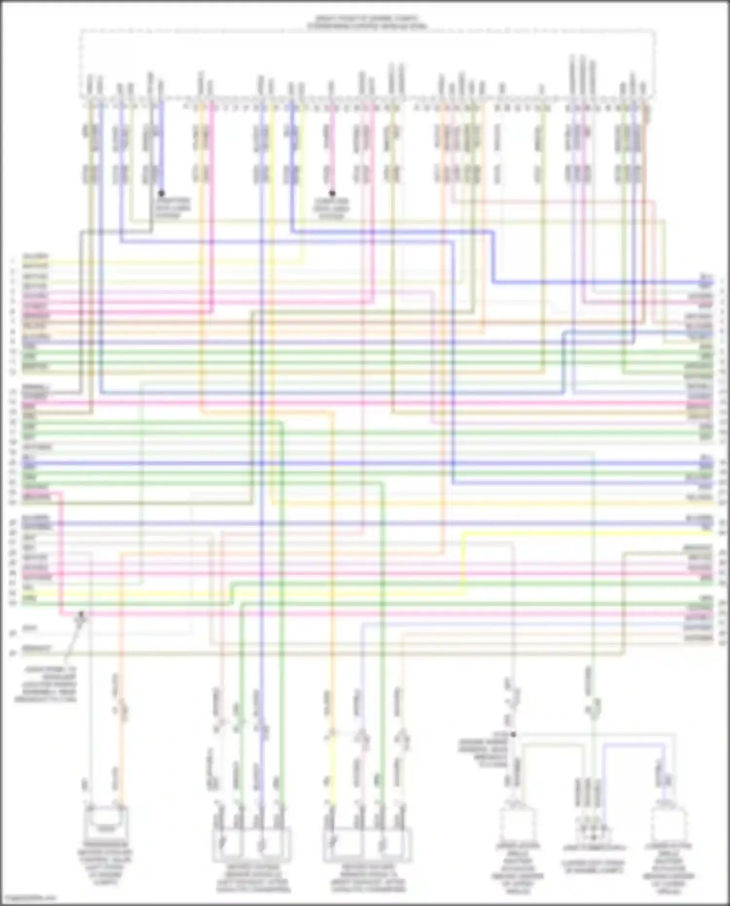Wiring diagram upper active grille shutter actuator for Ford Explorer VI (2019-2024) (10 of 10)