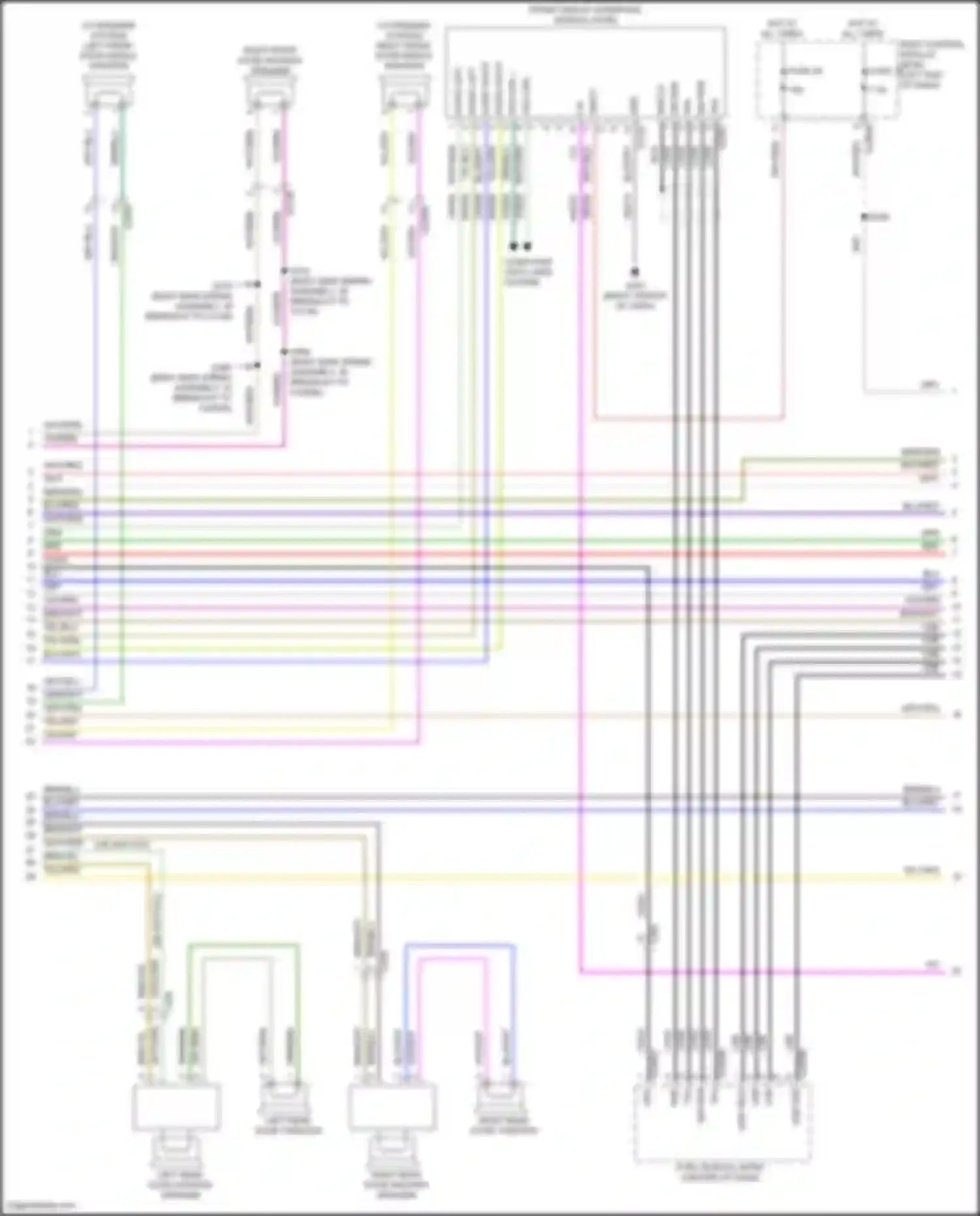 Wiring diagram usb d- for Ford Explorer VI (2019-2024) (5 of 13)