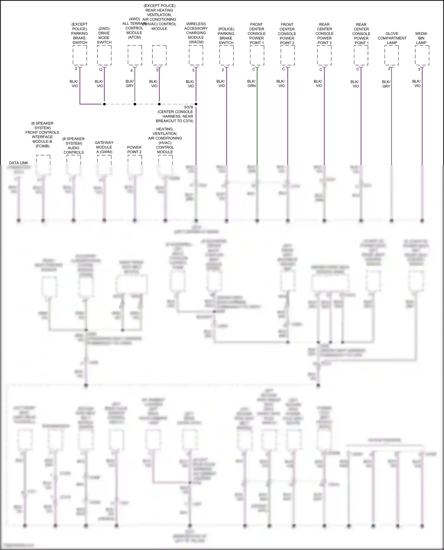 Wiring diagram vio for Ford Explorer VI (2019-2024) (15 of 74)