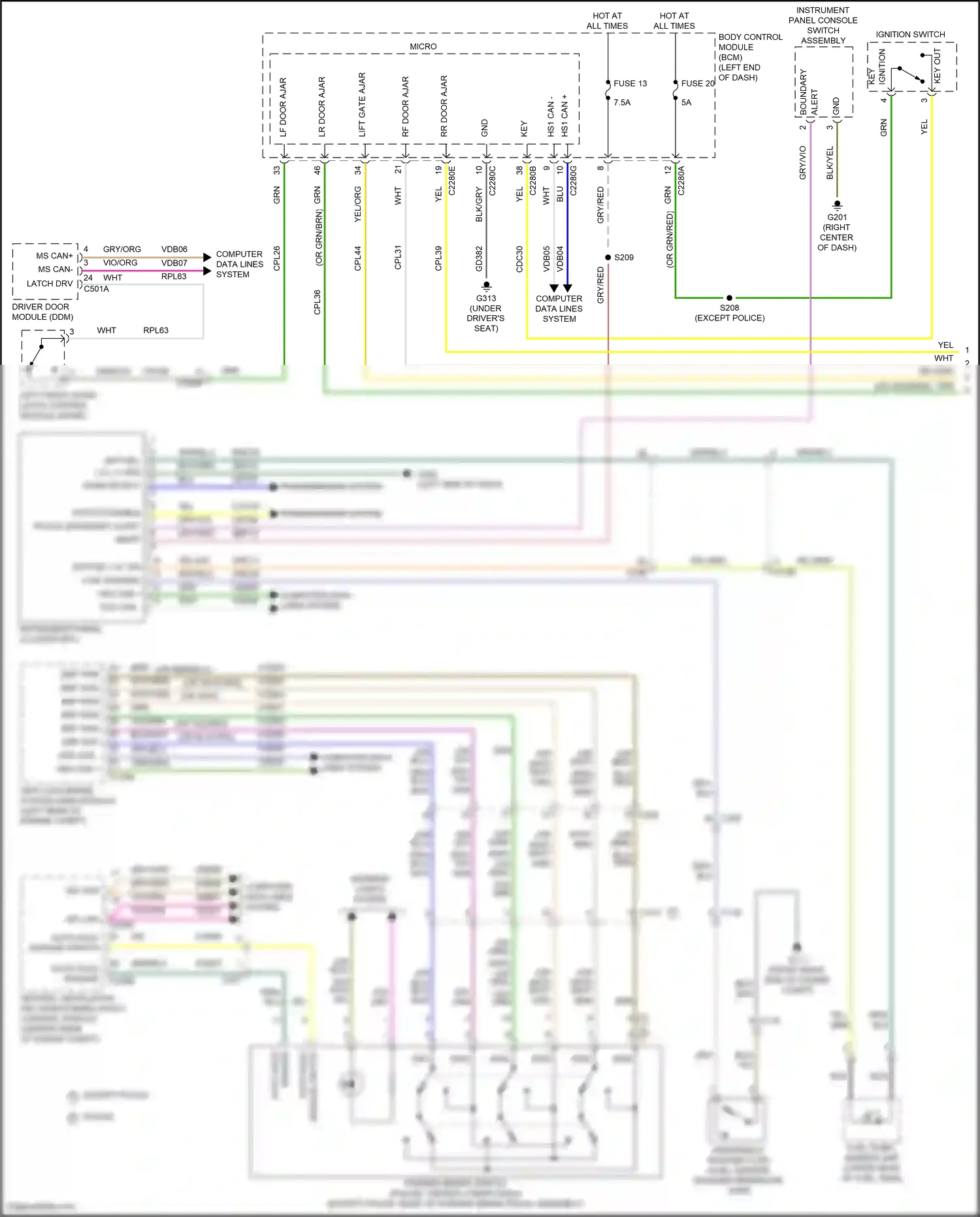 Wiring diagram vio for Ford Explorer VI (2019-2024) (28 of 74)