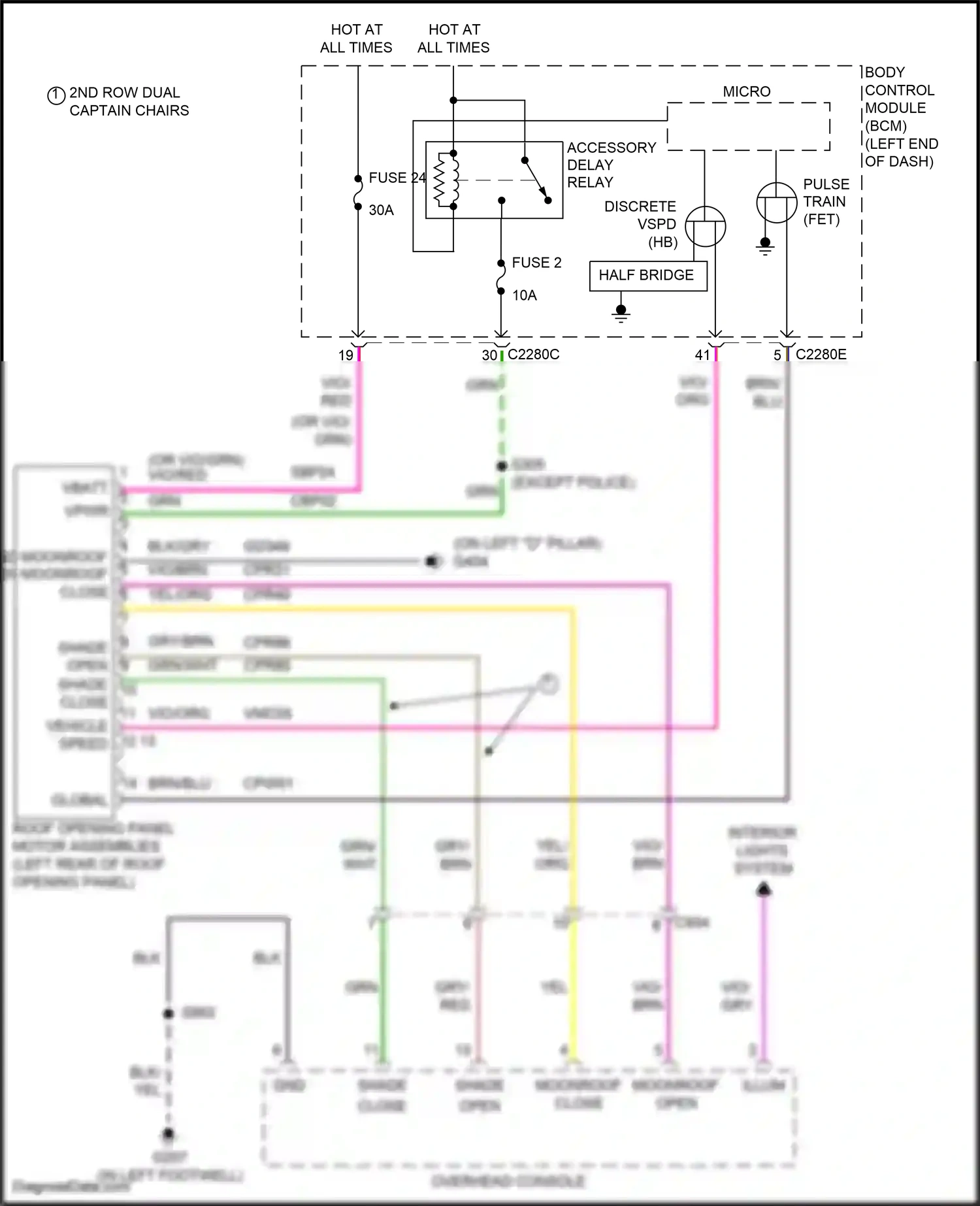 Wiring diagram vio for Ford Explorer VI (2019-2024) (3 of 74)