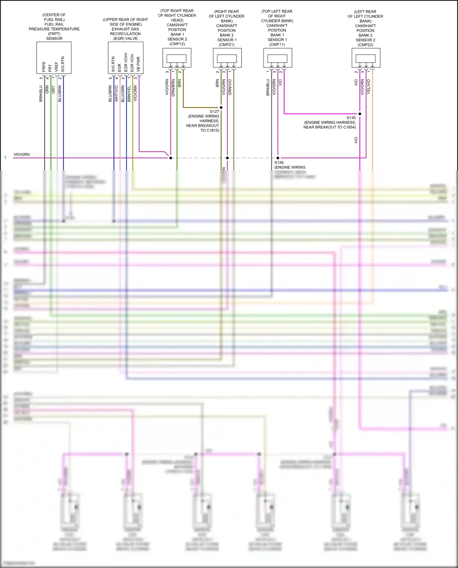 Wiring diagram vio/brn for Ford Explorer VI (2019-2024) (54 of 65)