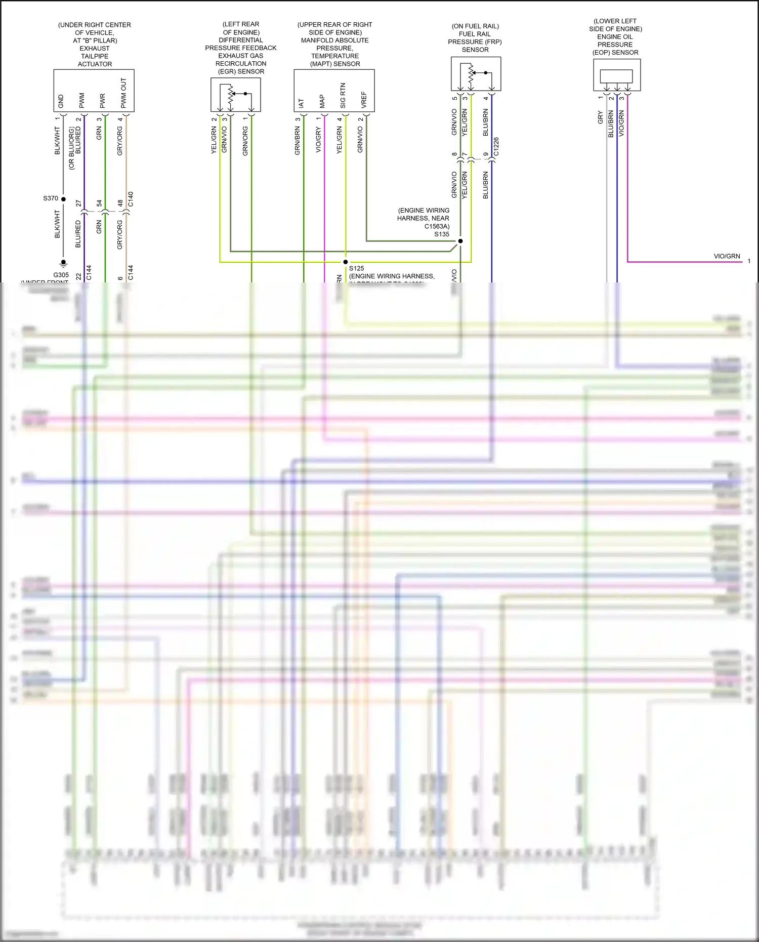 Wiring diagram vio/brn for Ford Explorer VI (2019-2024) (49 of 65)