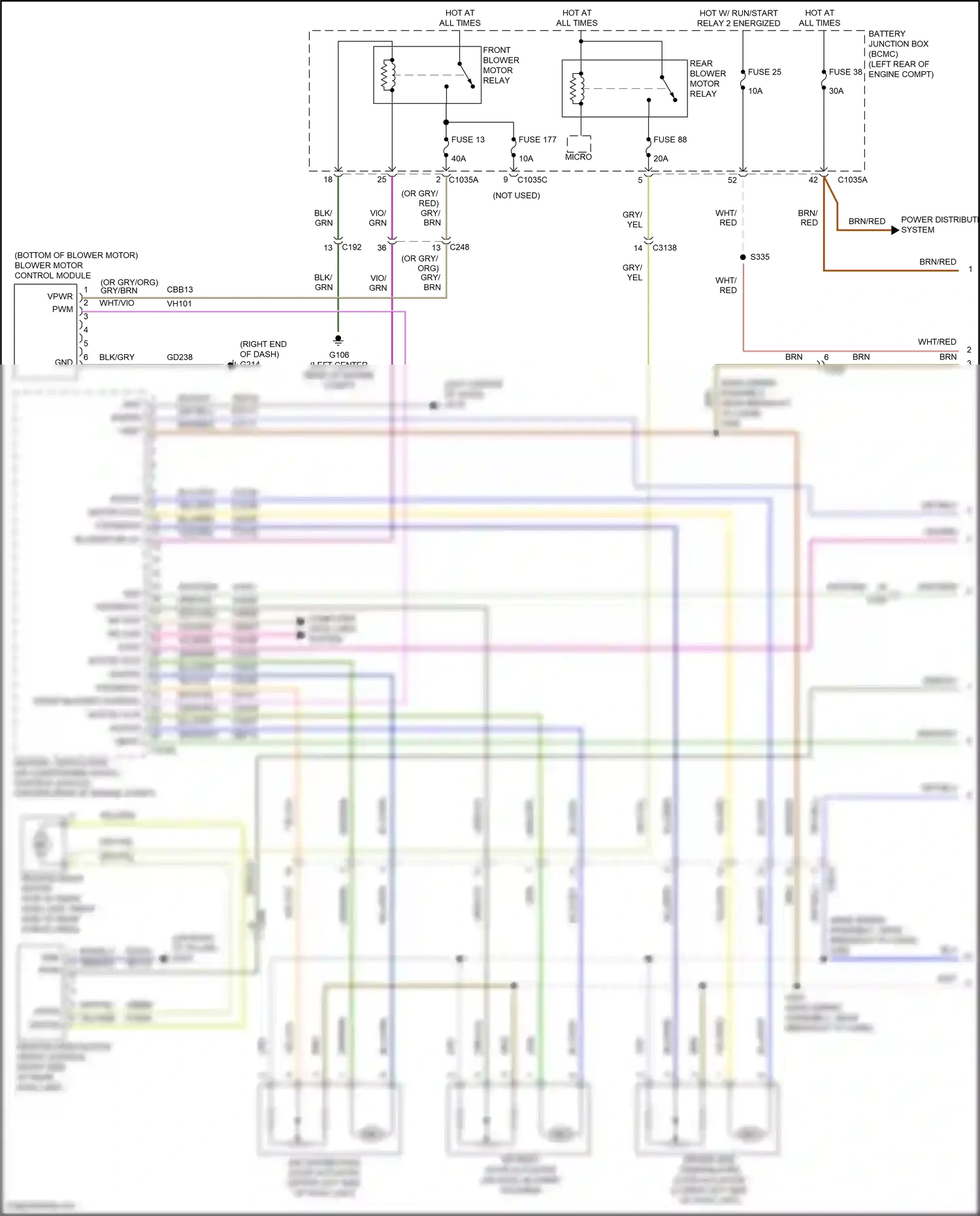 Wiring diagram vio/grn for Ford Explorer VI (2019-2024) (21 of 81)