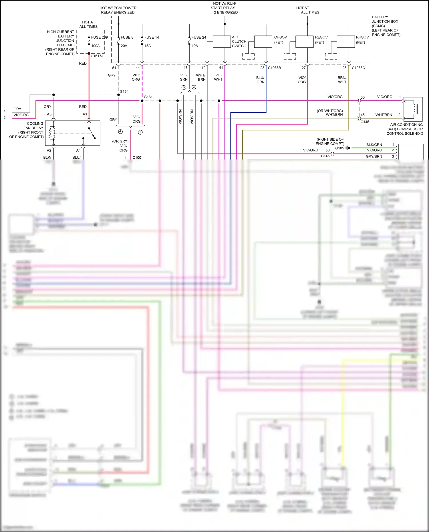 Wiring diagram vio/grn for Ford Explorer VI (2019-2024) (23 of 81)