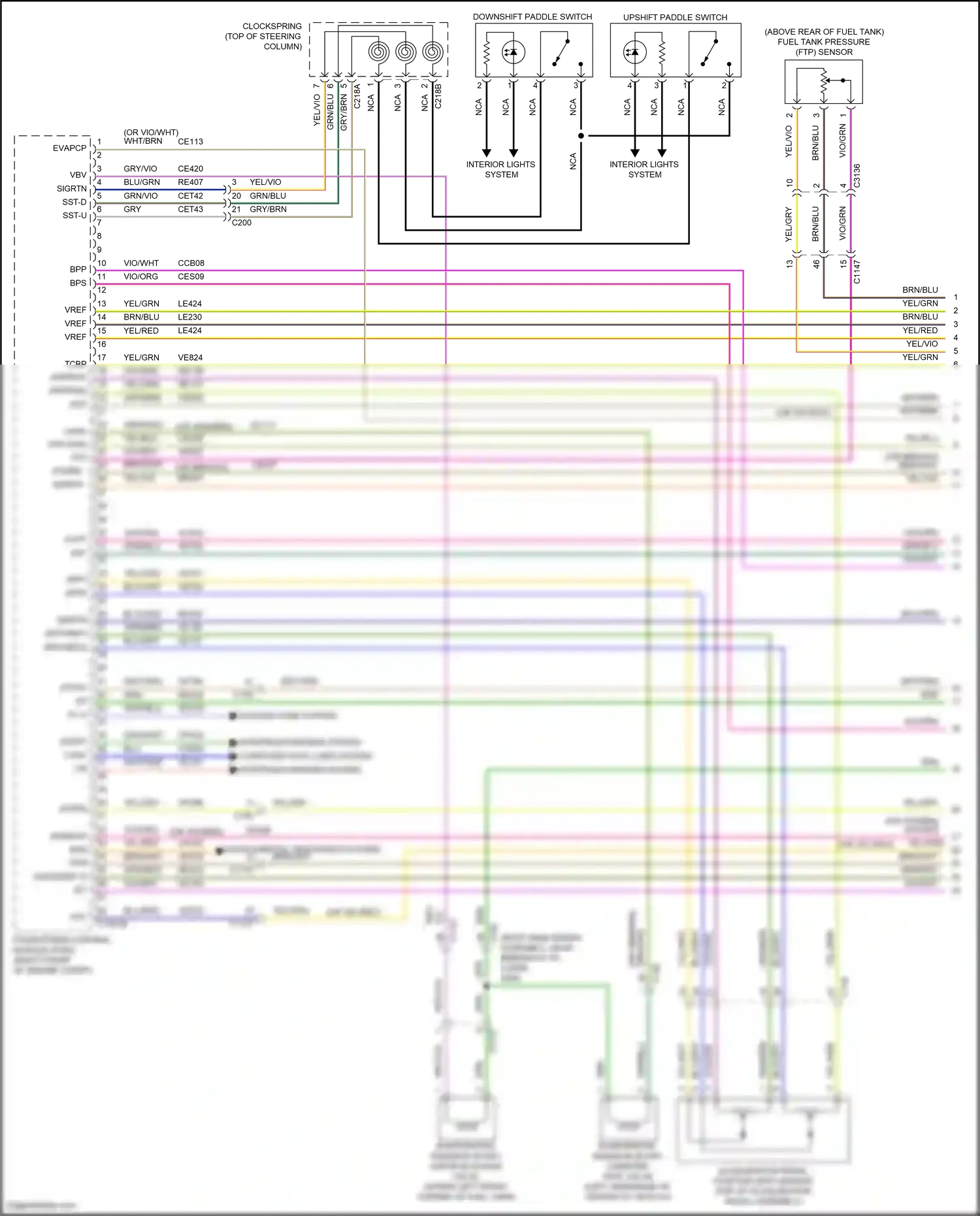 Wiring diagram vio/gry for Ford Explorer VI (2019-2024) (51 of 76)