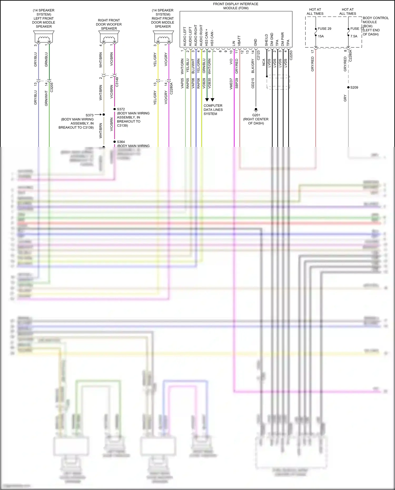 Wiring diagram vio/gry for Ford Explorer VI (2019-2024) (8 of 76)