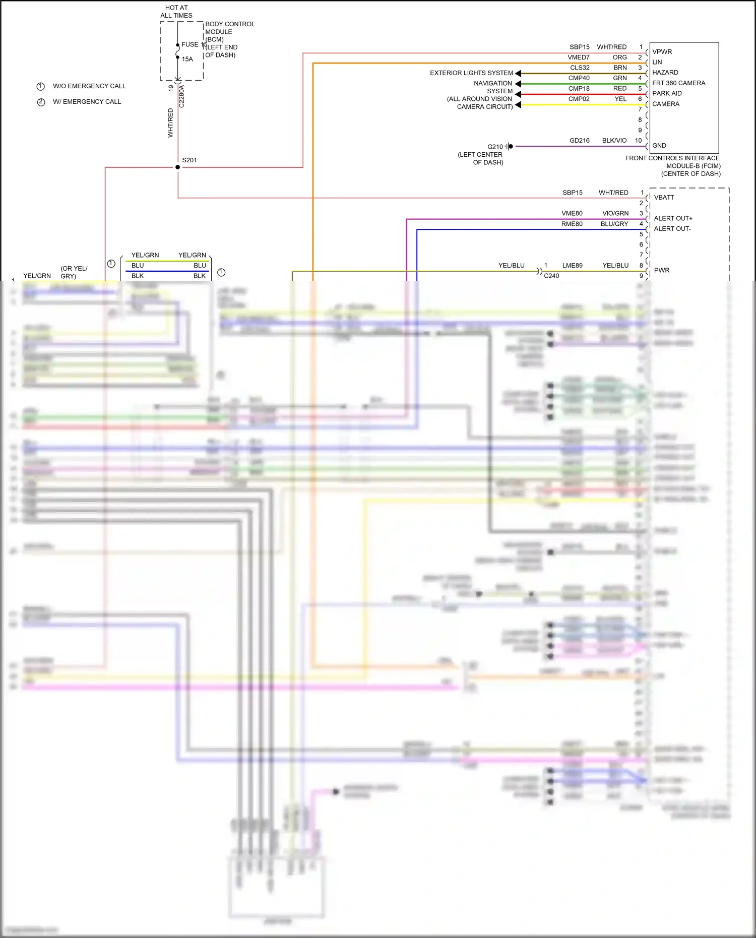 Wiring diagram vio/gry for Ford Explorer VI (2019-2024) (20 of 76)
