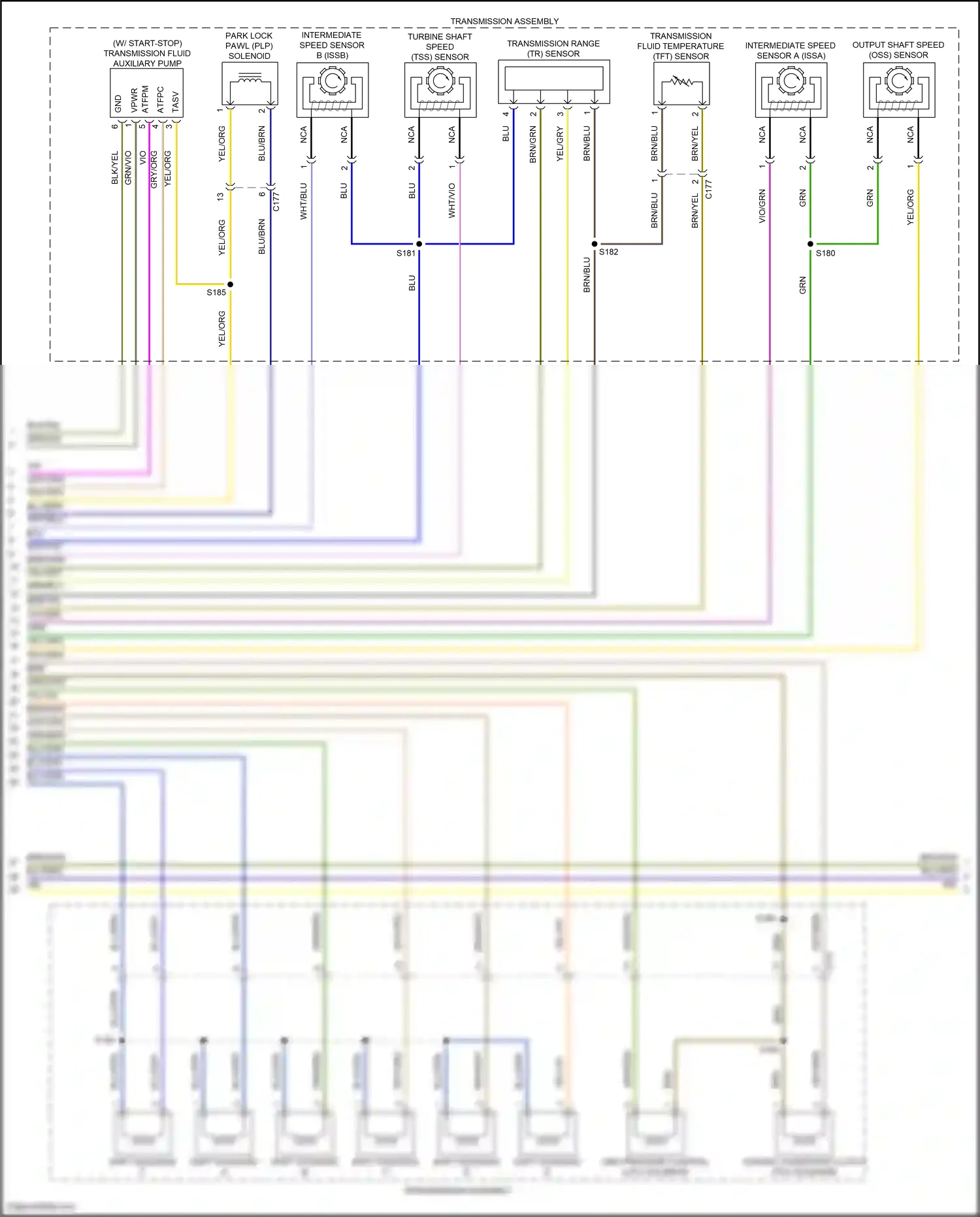 Wiring diagram wht/blu for Ford Explorer VI (2019-2024) (43 of 65)