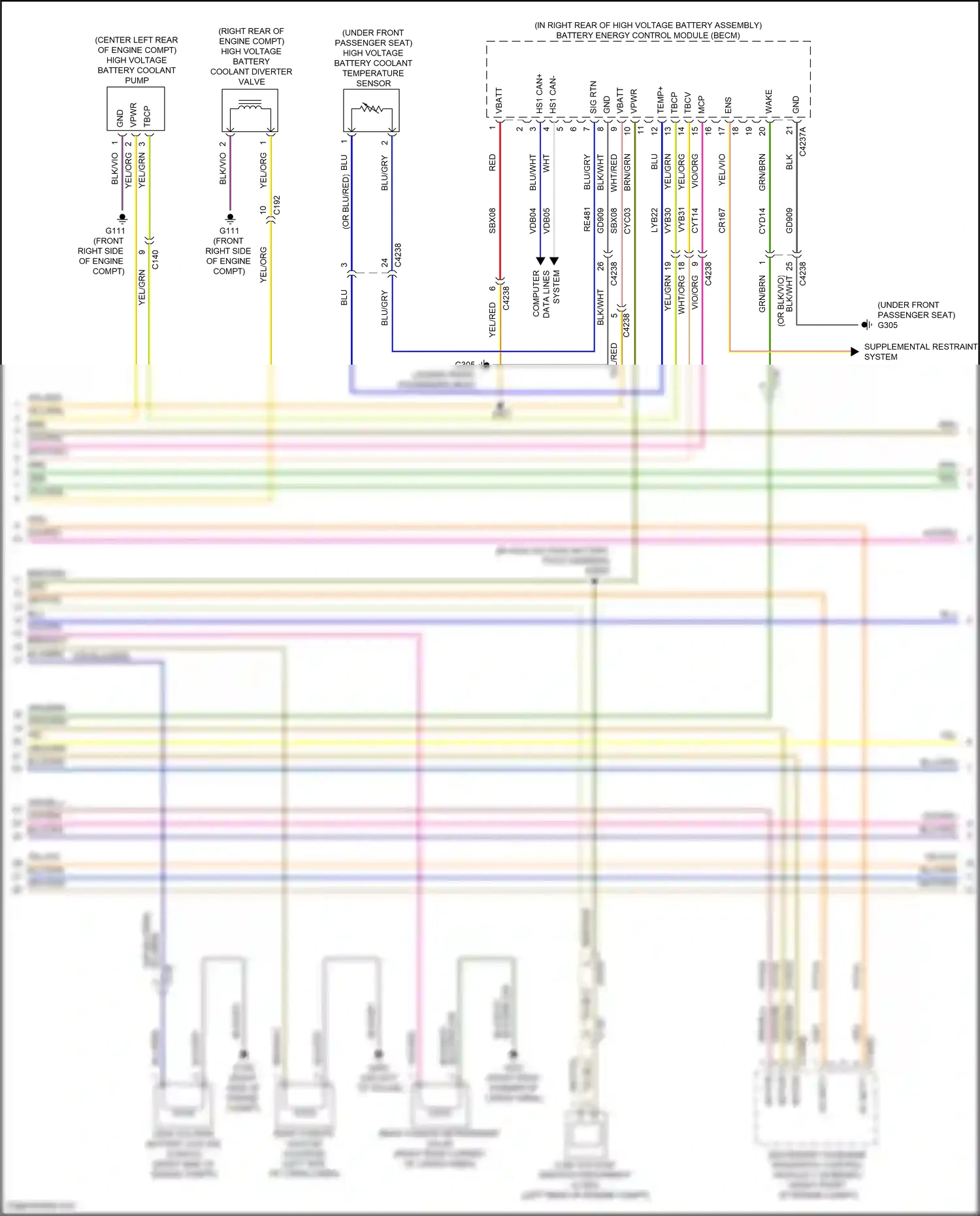 Wiring diagram wht/org for Ford Explorer VI (2019-2024) (65 of 74)