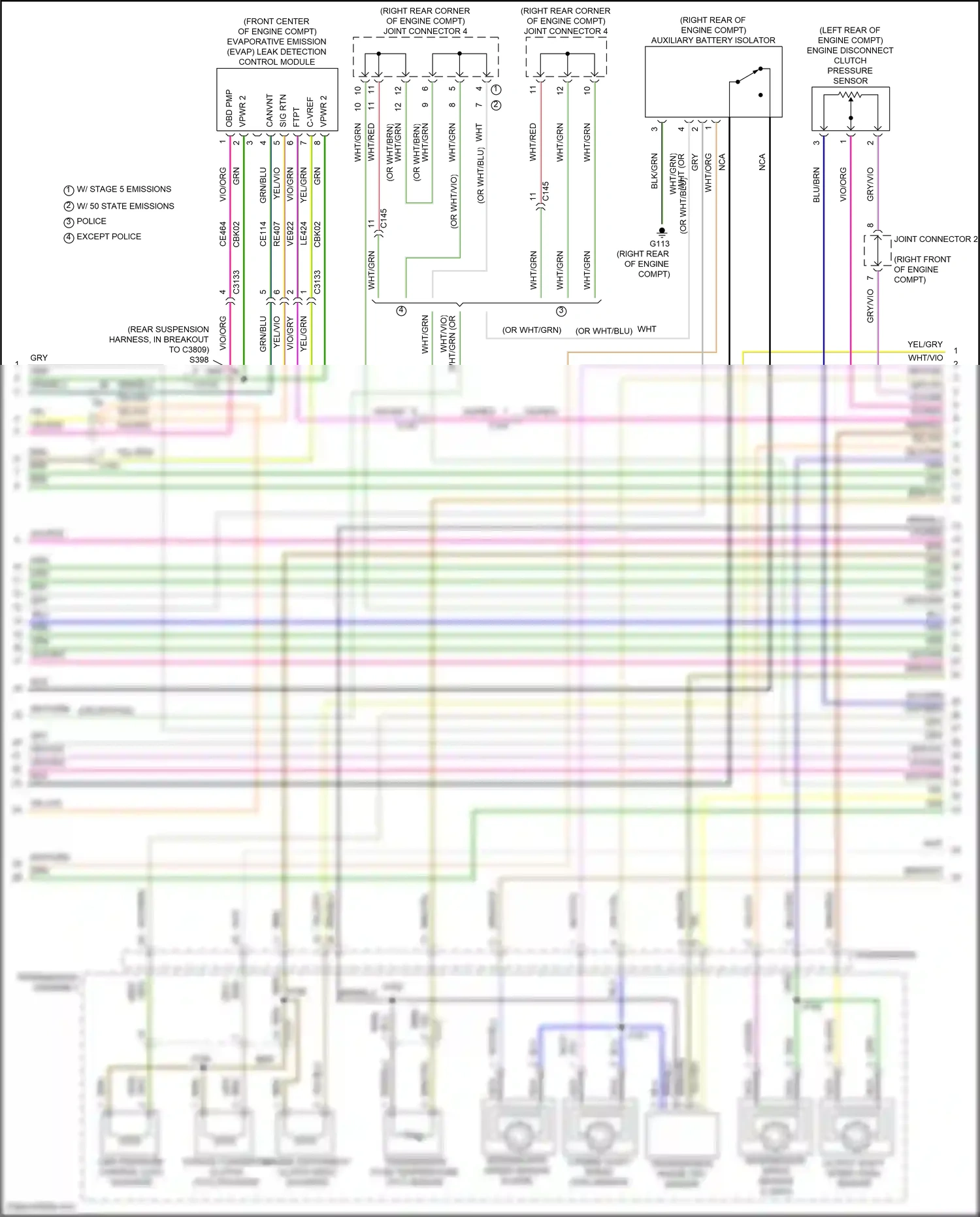 Wiring diagram wht/org for Ford Explorer VI (2019-2024) (68 of 74)
